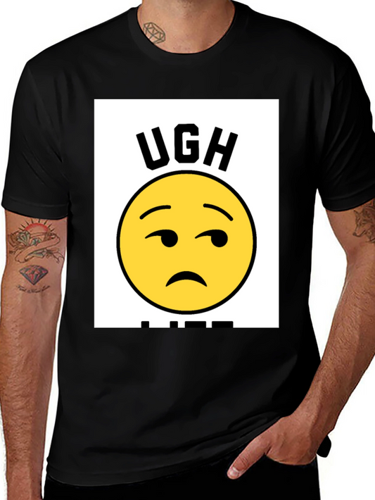 Ugh Life Graphic T-Shirt - Black Casual Tee