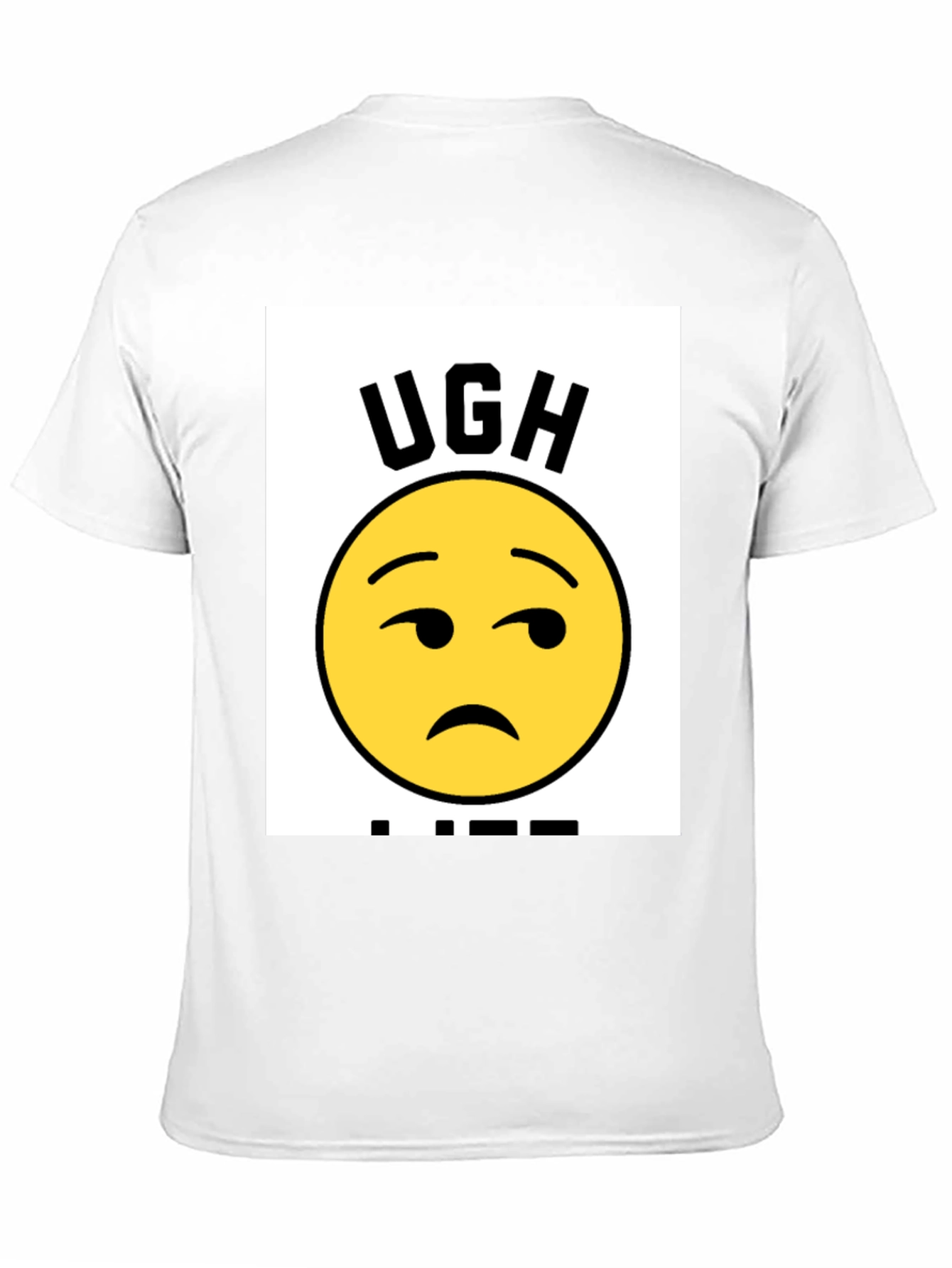 Ugh Life Graphic T-Shirt - Black Casual Tee