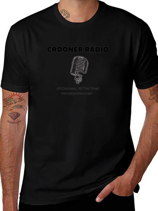 Crooner Radio Microphone Graphic T-Shirt