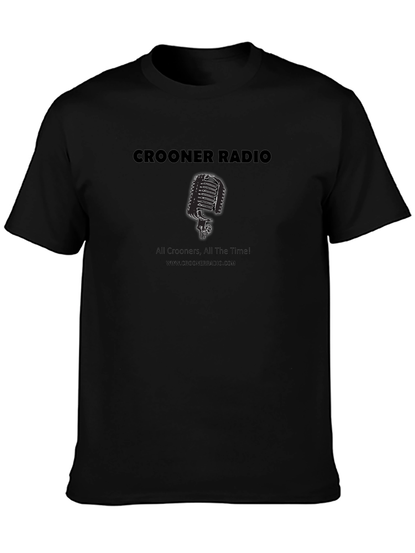 Crooner Radio Microphone Graphic T-Shirt