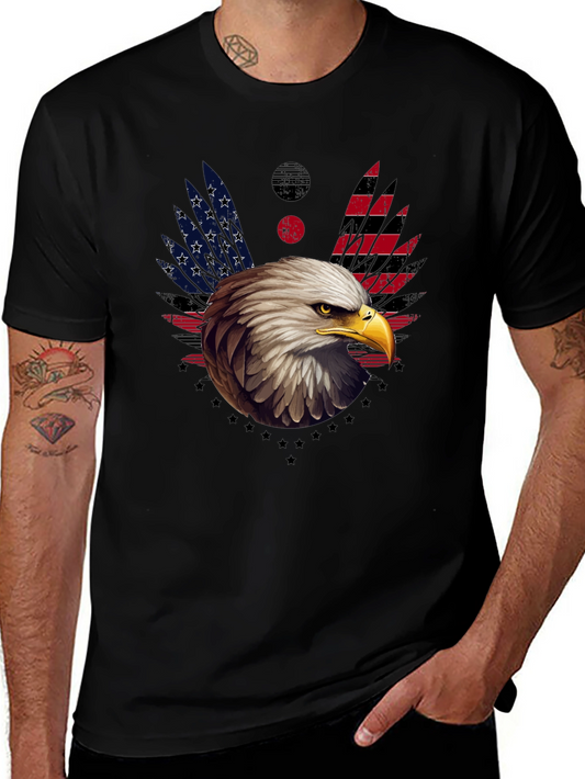 American Eagle Graphic T-Shirt Patriotic Design