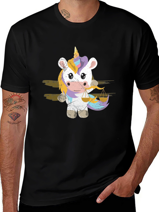 Unicorn Libra T-Shirt - Zodiac Sign Cute Tee