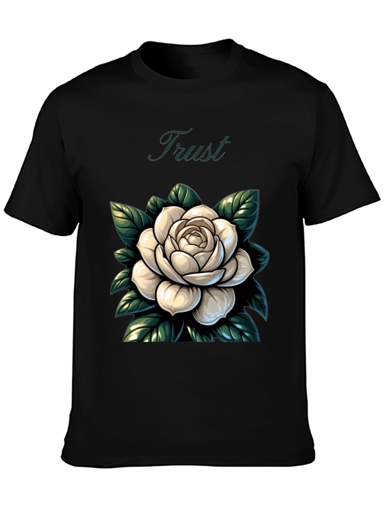 Trust Rose Graphic Tee - Stylish Comfort