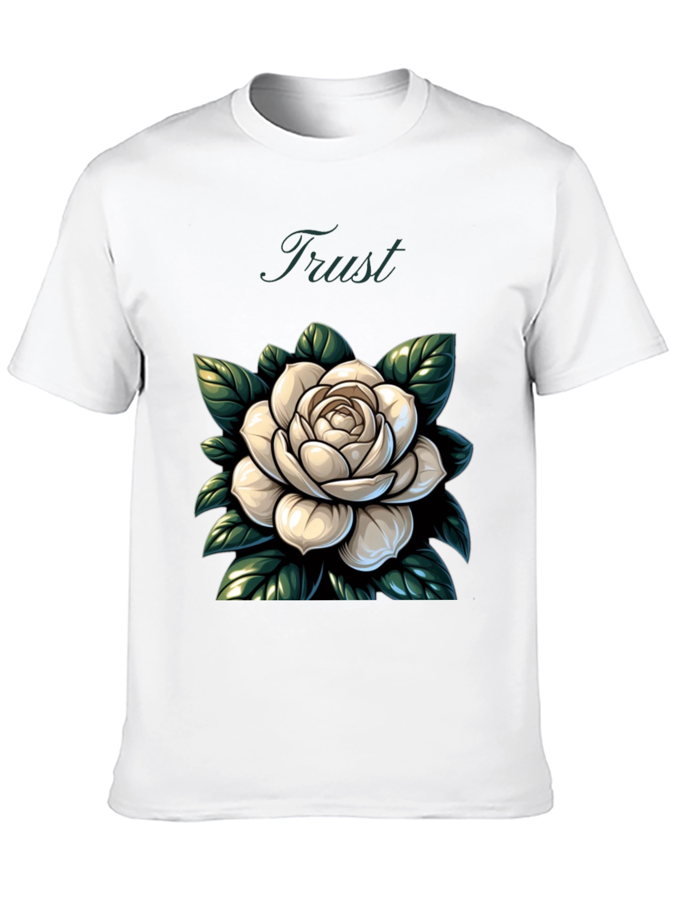 Trust Rose Graphic Tee - Stylish Comfort