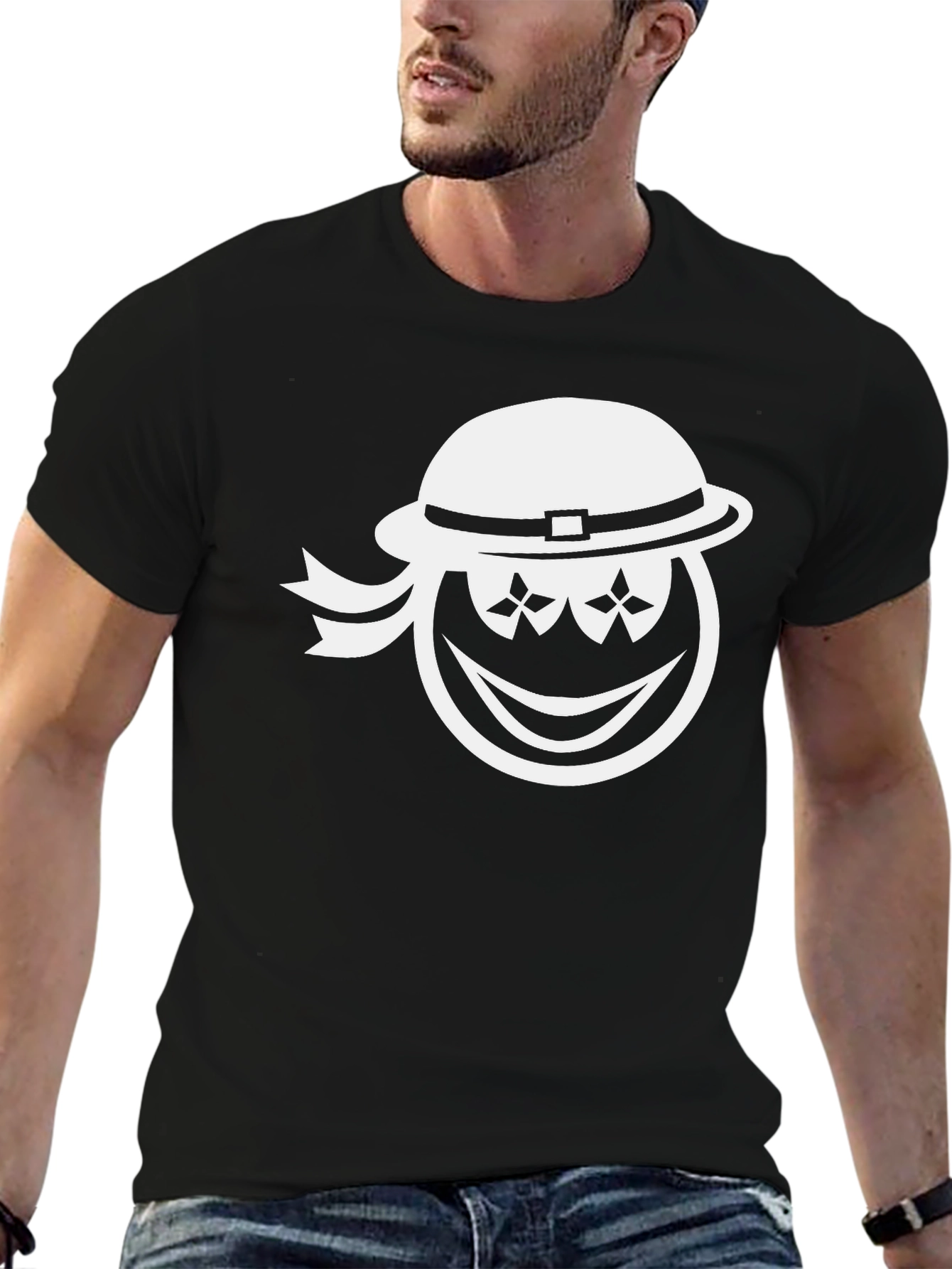Smiley Face Tee - Hat & Stars