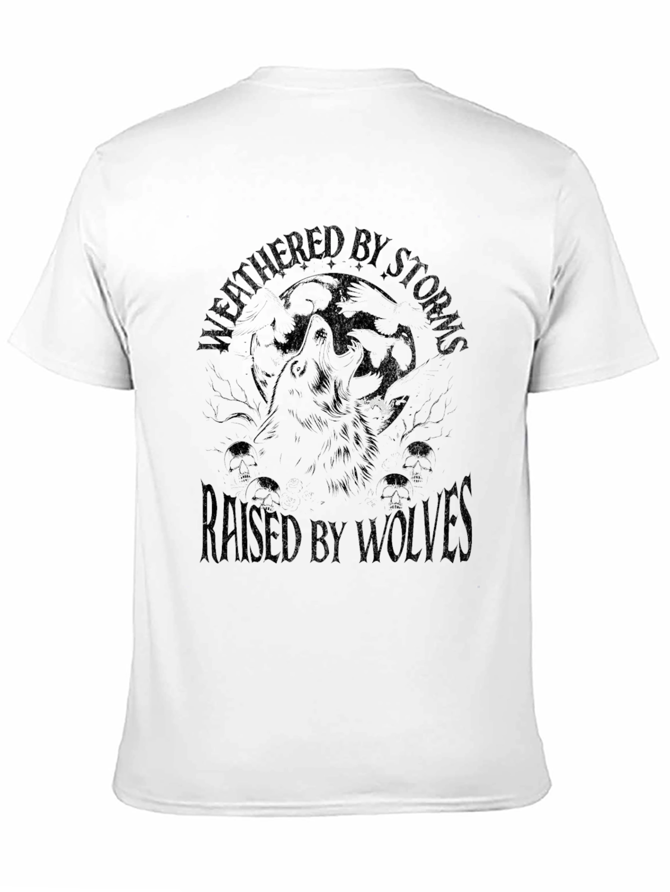 Weathered By Storms Wolf Graphic Tee