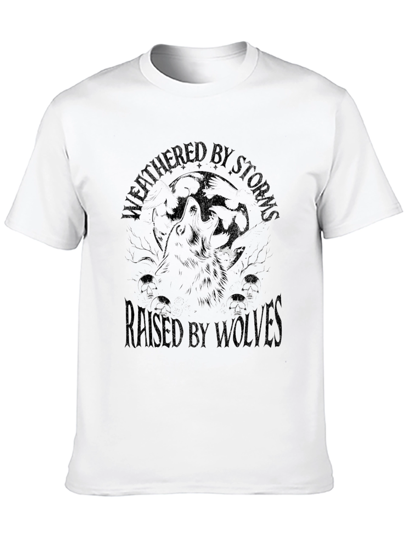 Weathered By Storms Wolf Graphic Tee