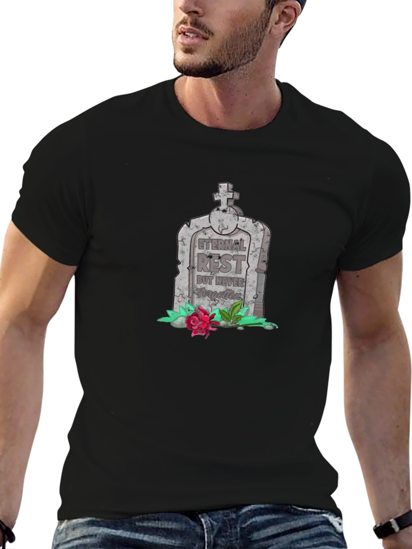 Grave Humor Black T-Shirt