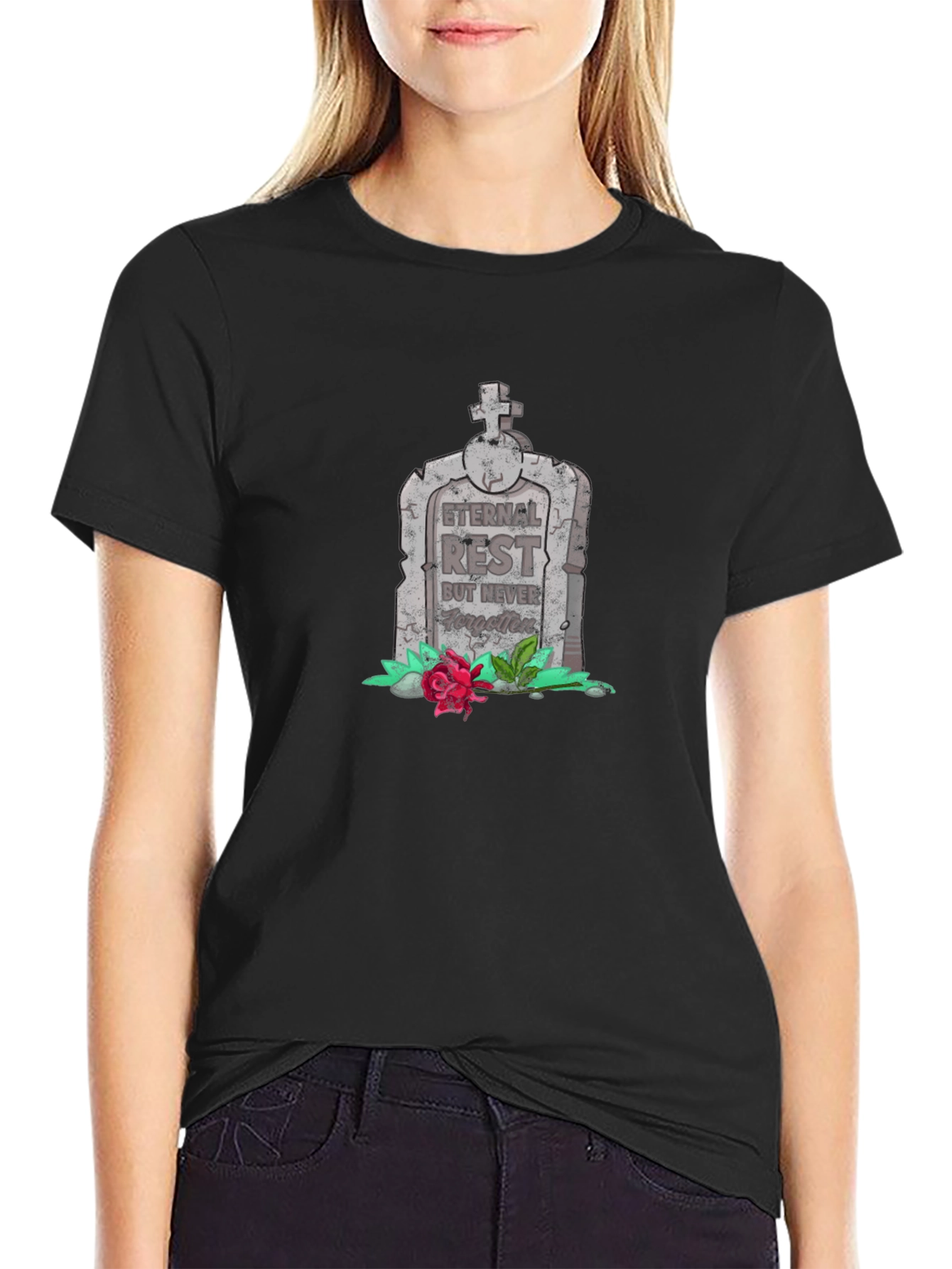 Grave Humor Black T-Shirt
