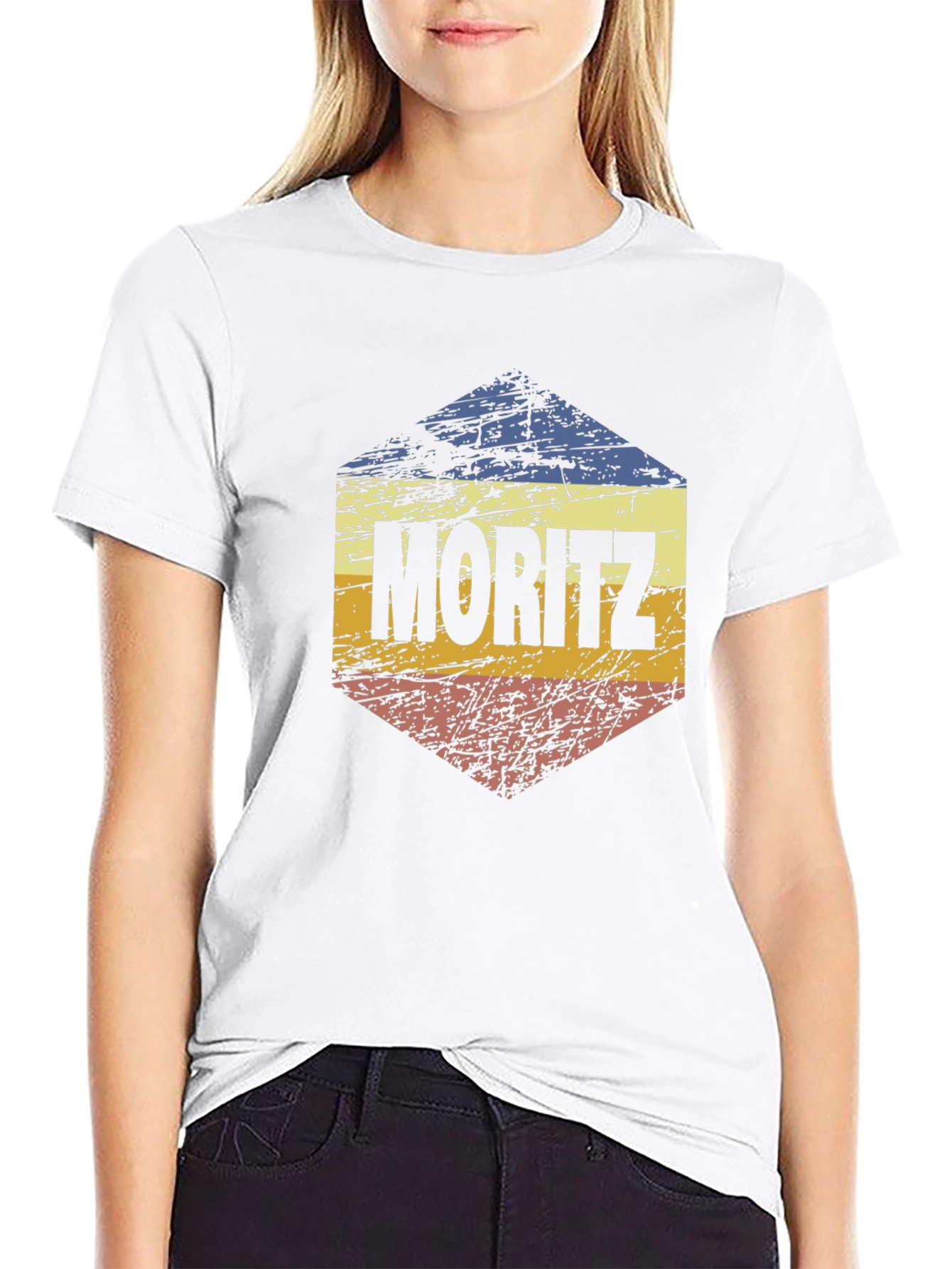 Moritz Retro Hexagon Graphic T-Shirt