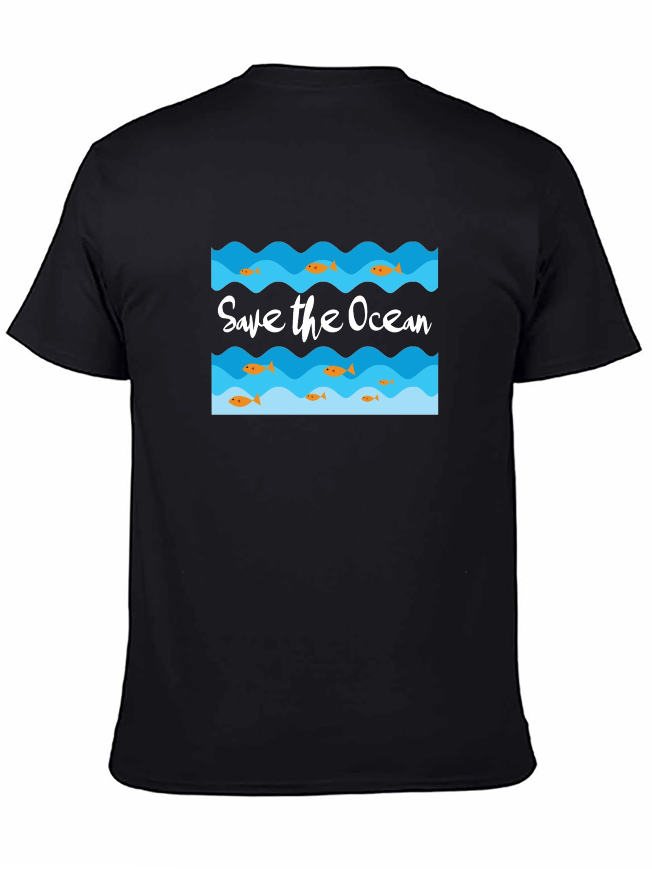 Save the Ocean Graphic Tee - Black