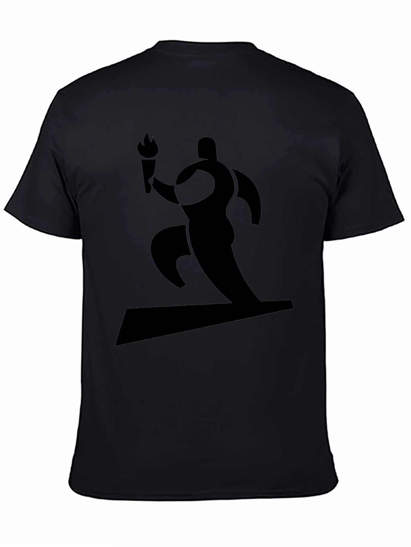 Black Graphic Tee - Torch Runner
