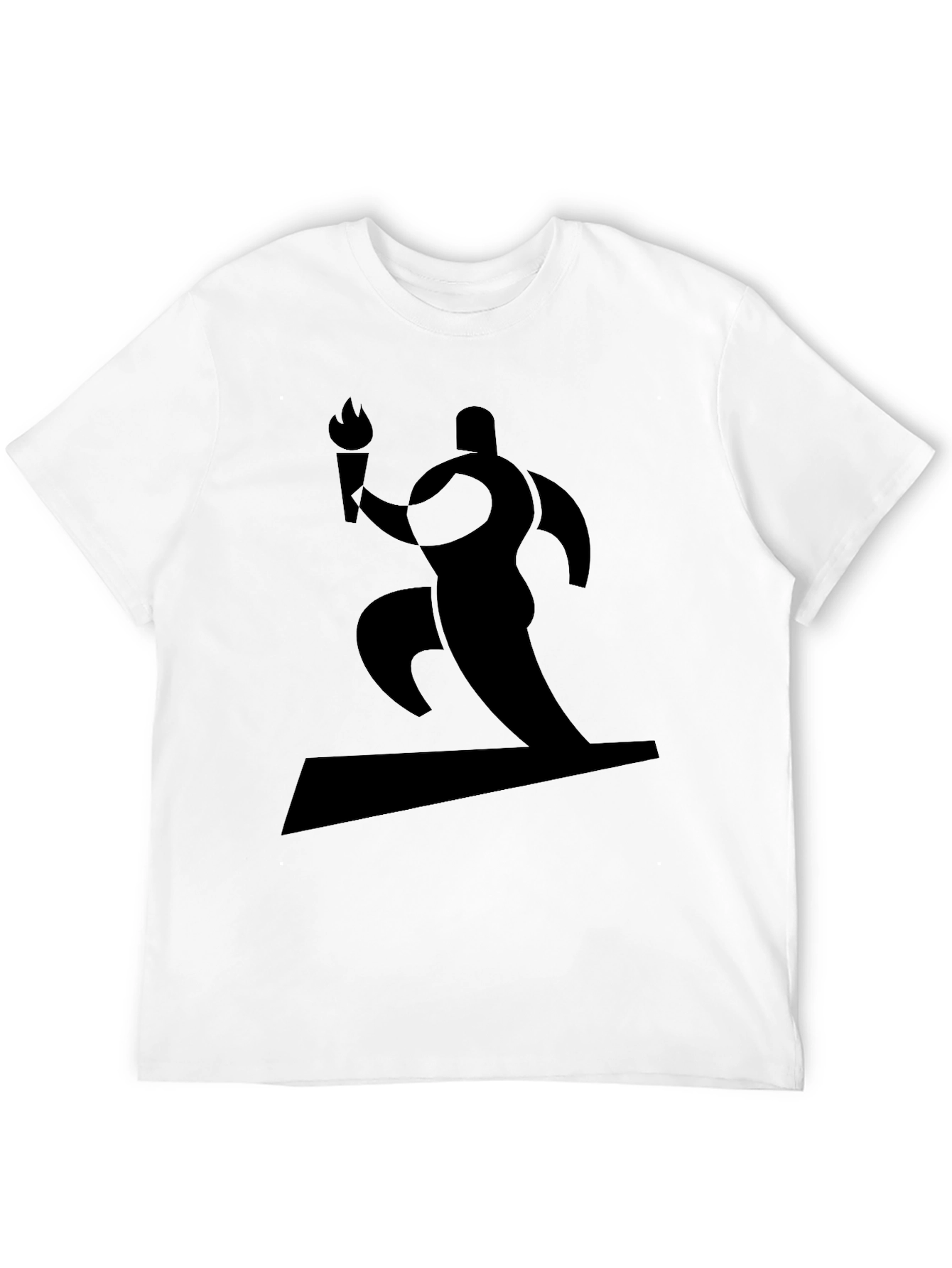 Black Graphic Tee - Torch Runner