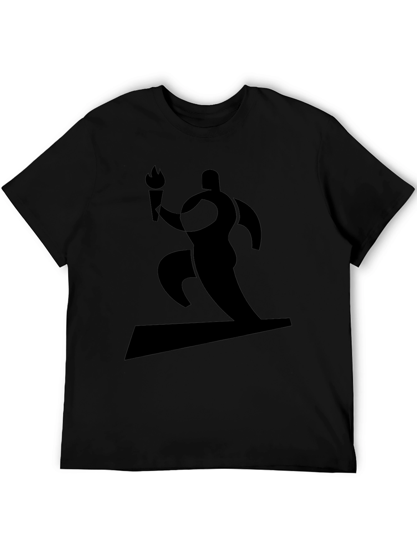 Black Graphic Tee - Torch Runner