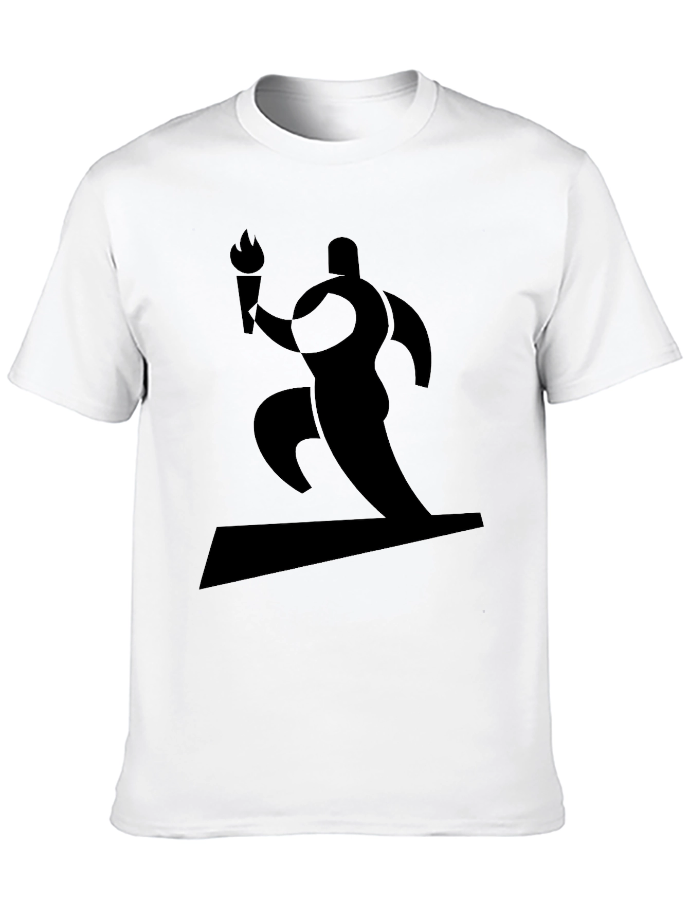 Black Graphic Tee - Torch Runner