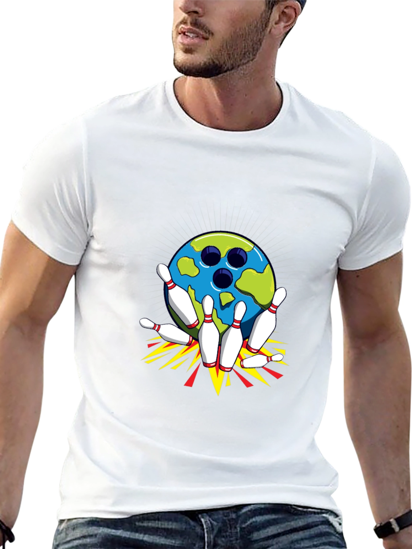 Bowling Strike Graphic Tee