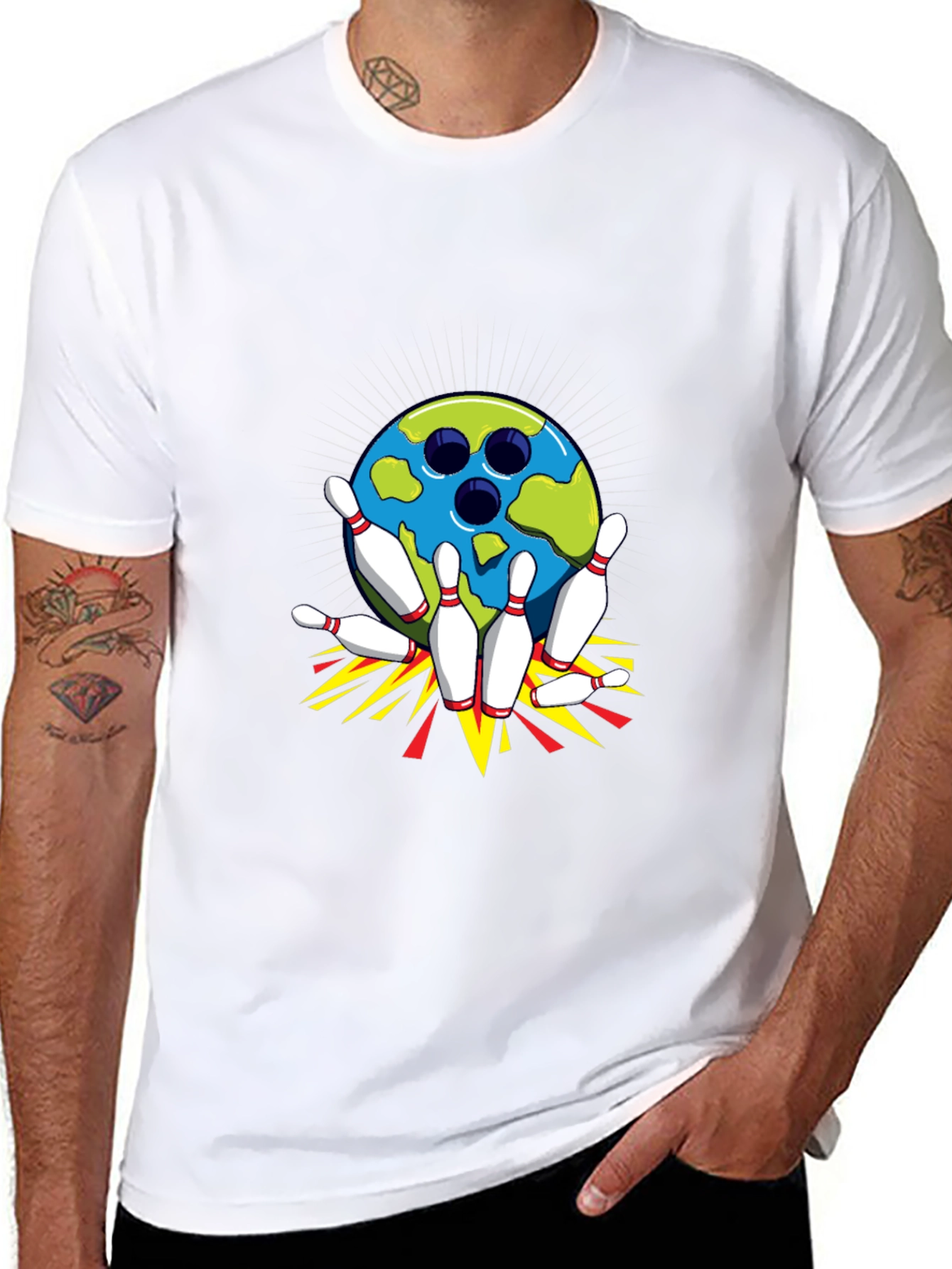 Bowling Strike Graphic Tee