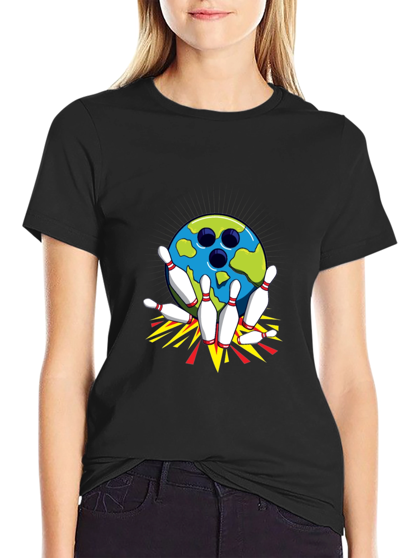 Bowling Strike Graphic Tee