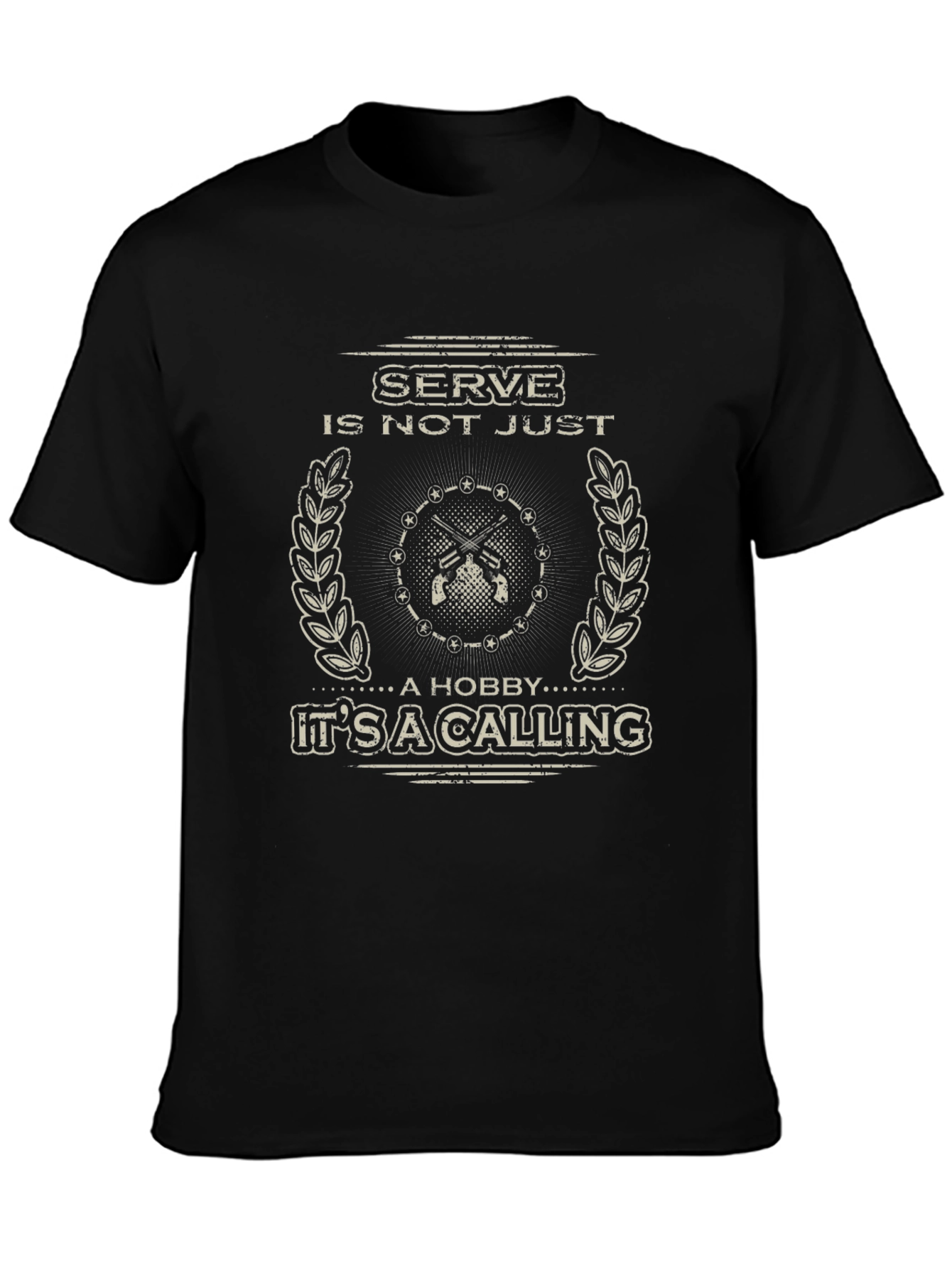 Serve: Its A Calling Black Graphic Tee