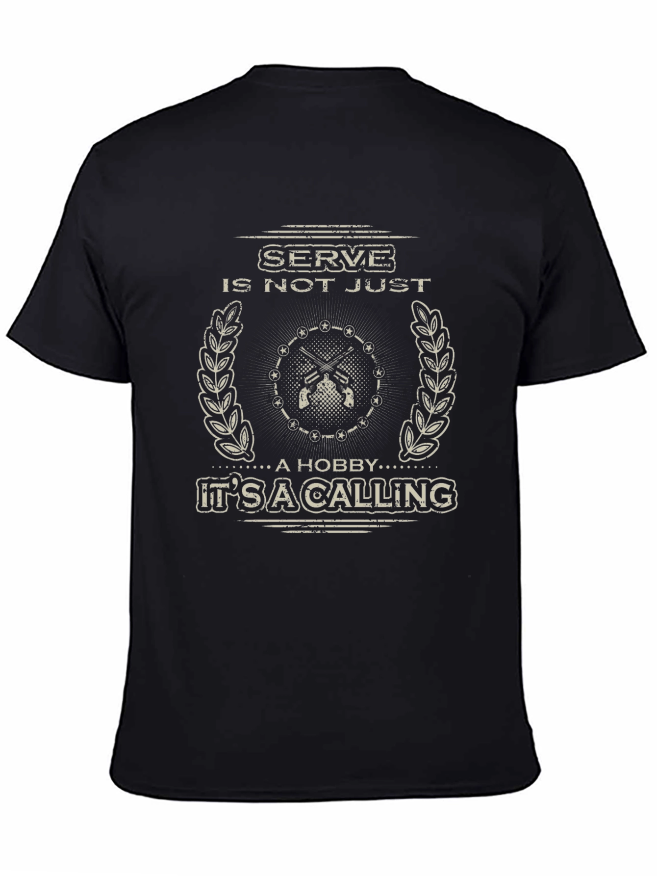 Serve: Its A Calling Black Graphic Tee