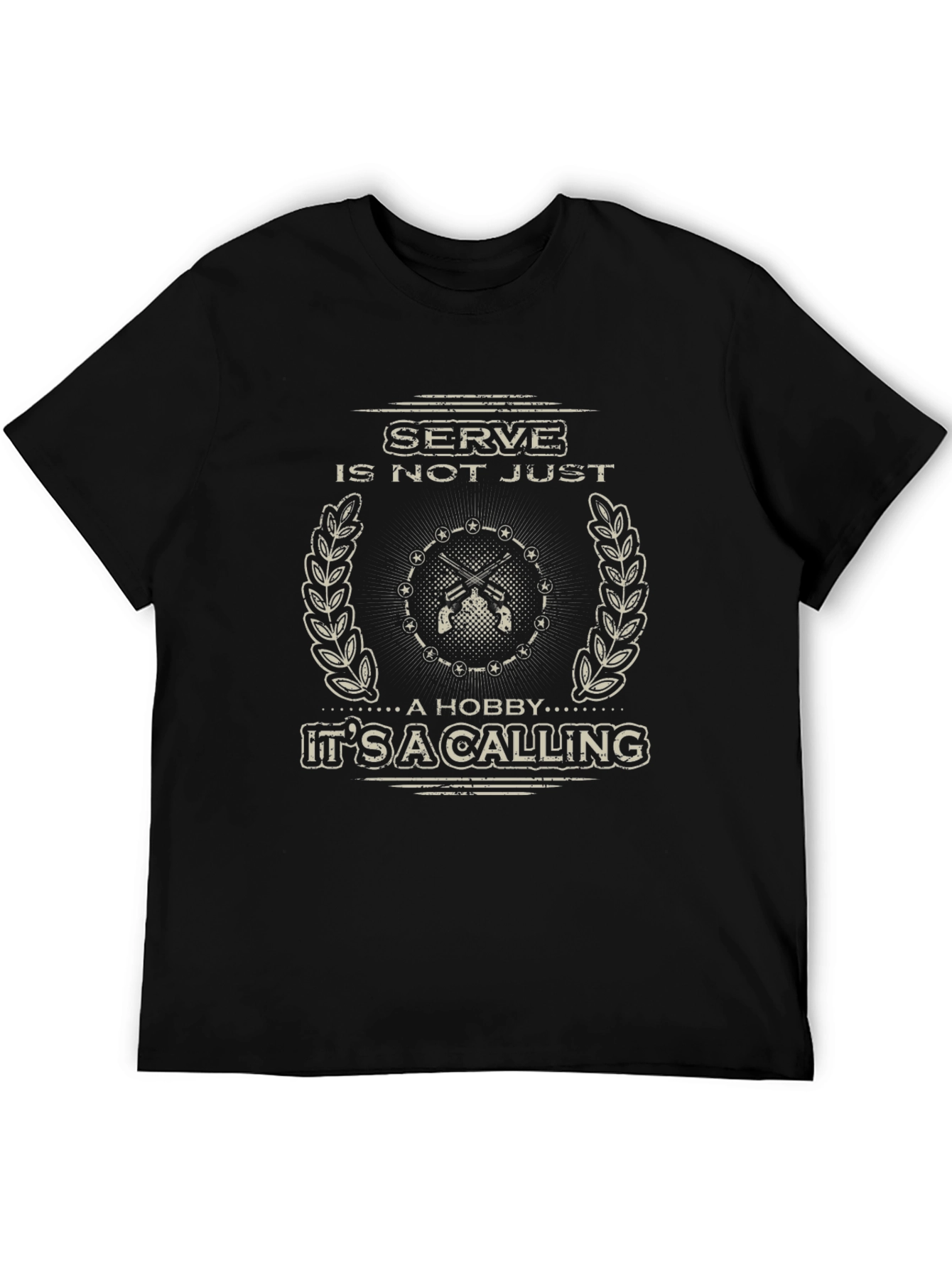 Serve: Its A Calling Black Graphic Tee