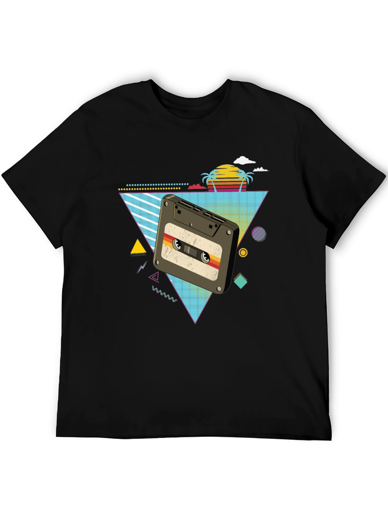 Retro Cassette Tape Graphic T-Shirt
