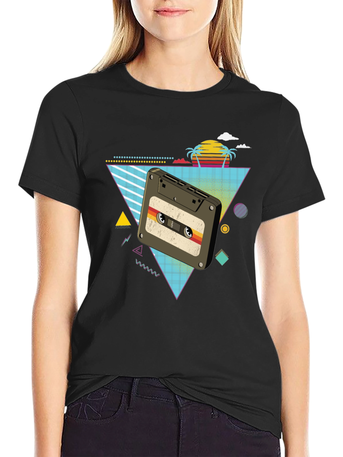 Retro Cassette Tape Graphic T-Shirt