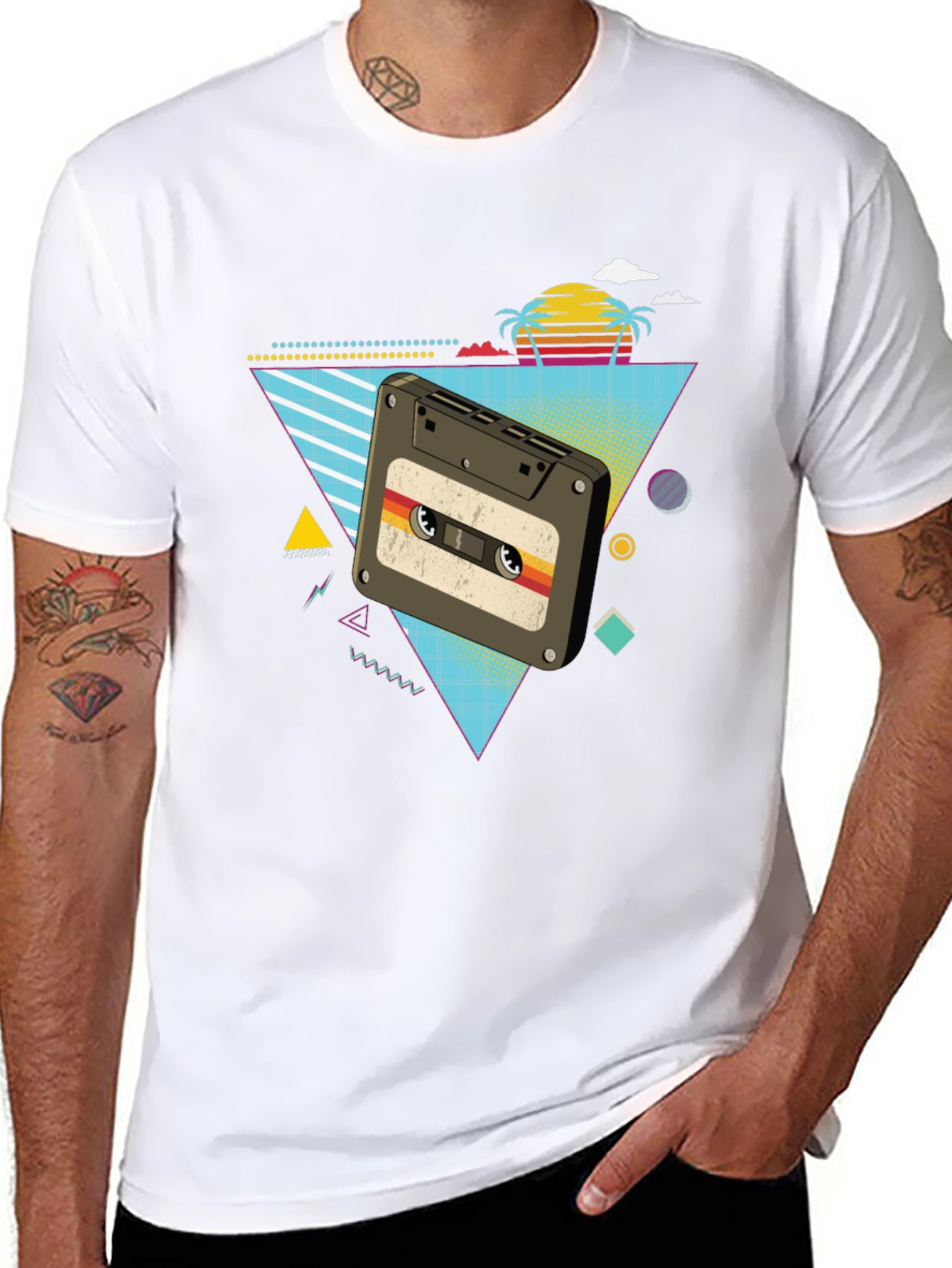 Retro Cassette Tape Graphic T-Shirt