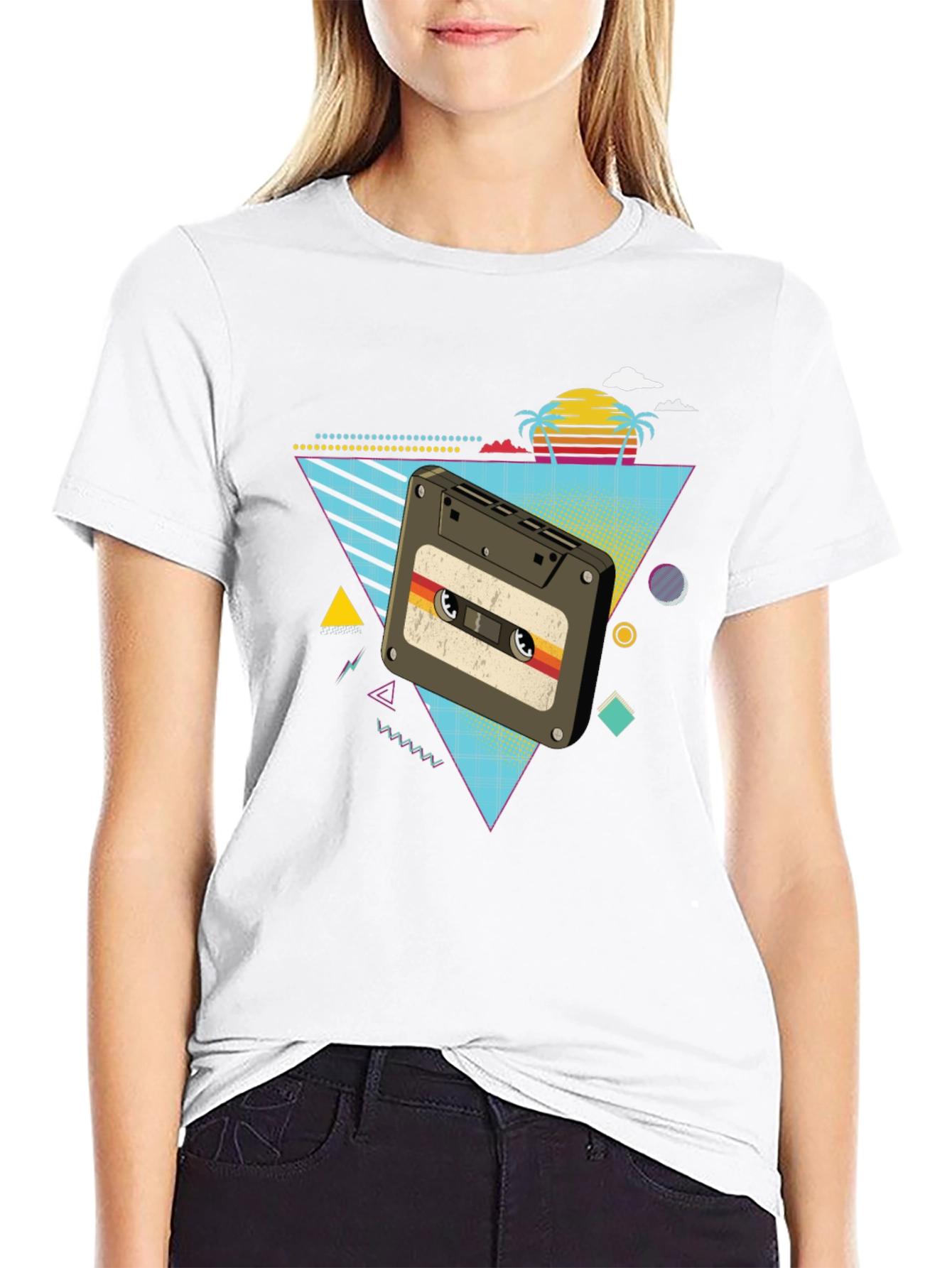 Retro Cassette Tape Graphic T-Shirt