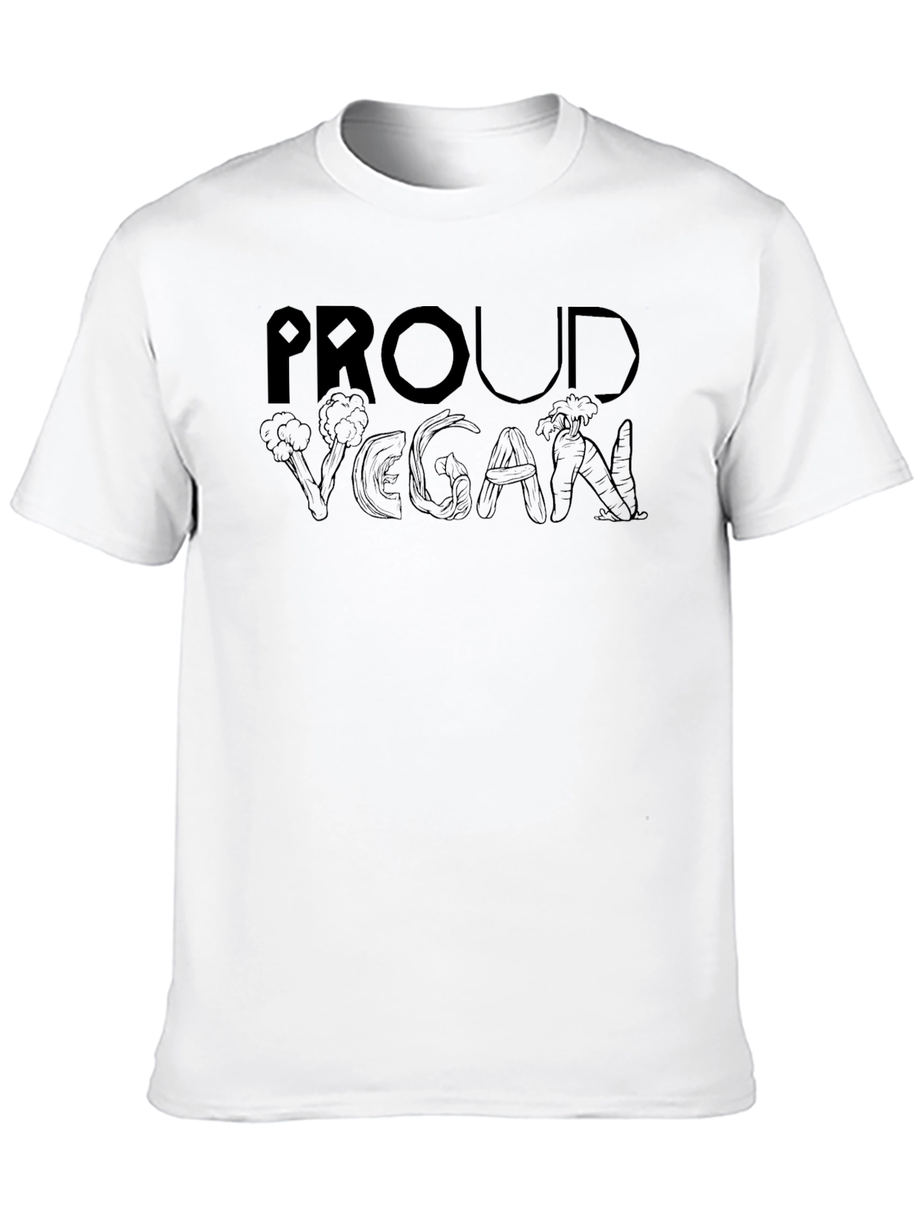 Proud Vegan Graphic T-Shirt - Black