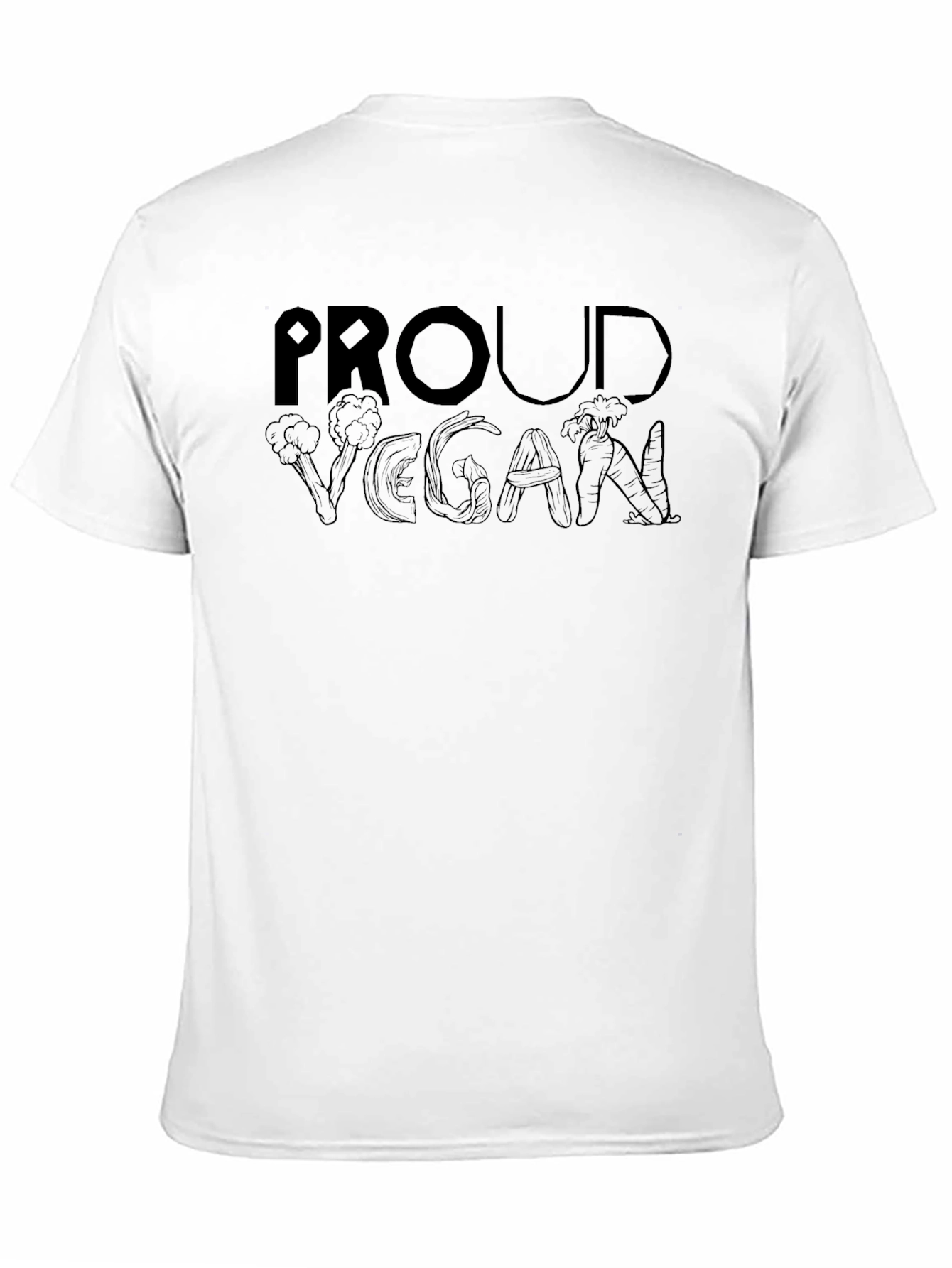 Proud Vegan Graphic T-Shirt - Black