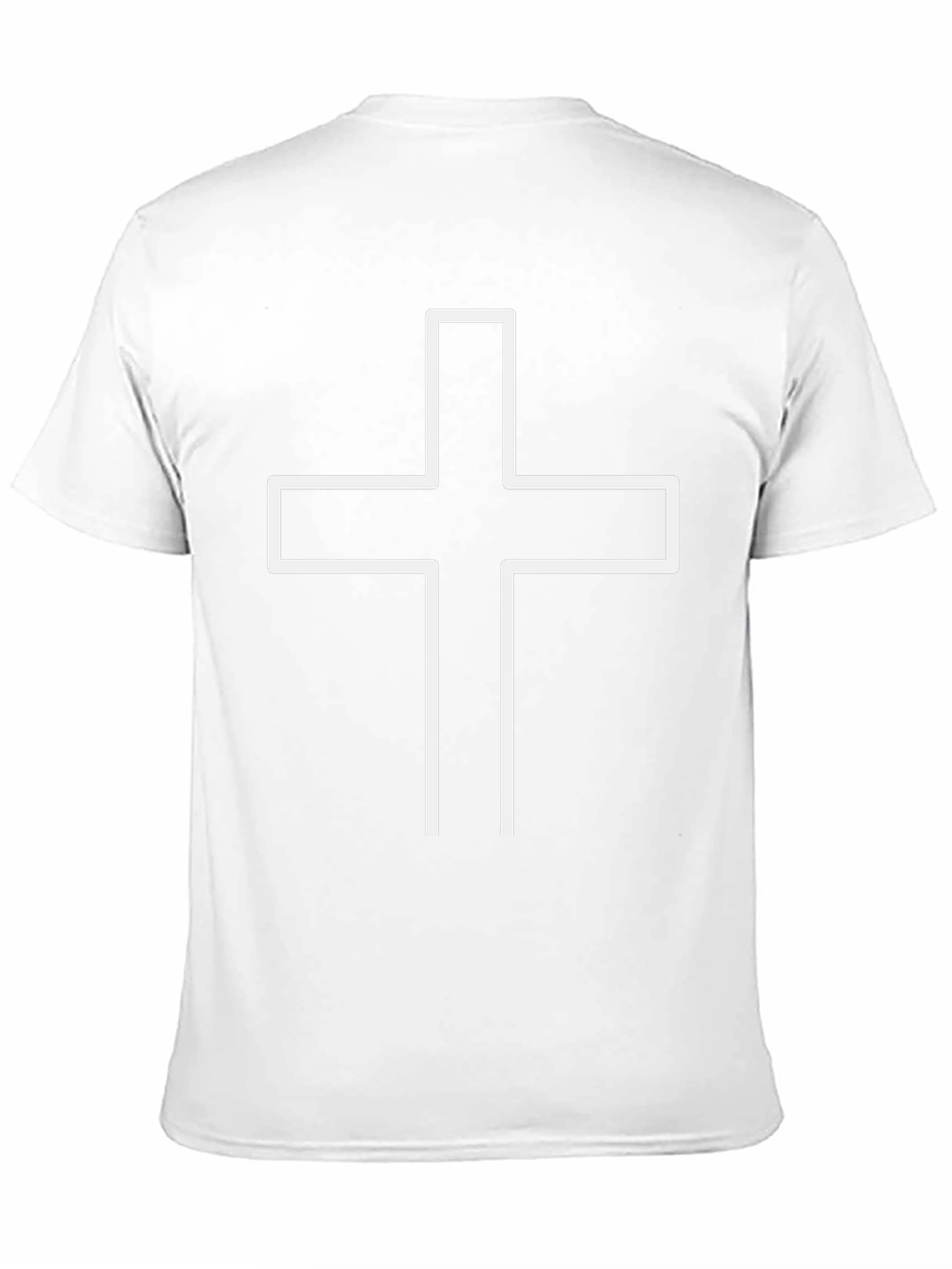 Simple Cross Graphic Black T-Shirt