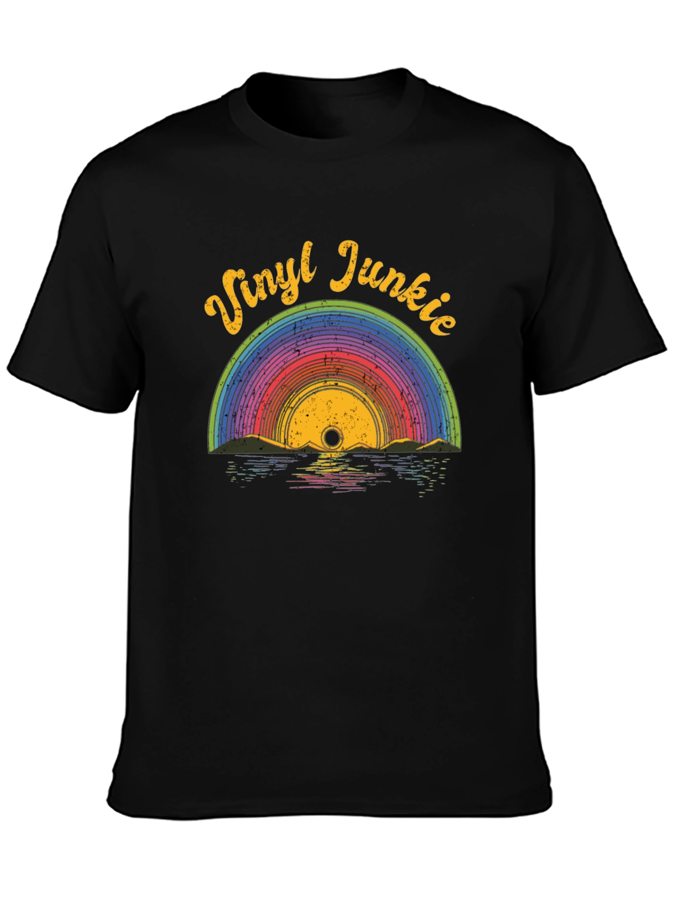 Vinyl Junkie Retro Graphic T-Shirt