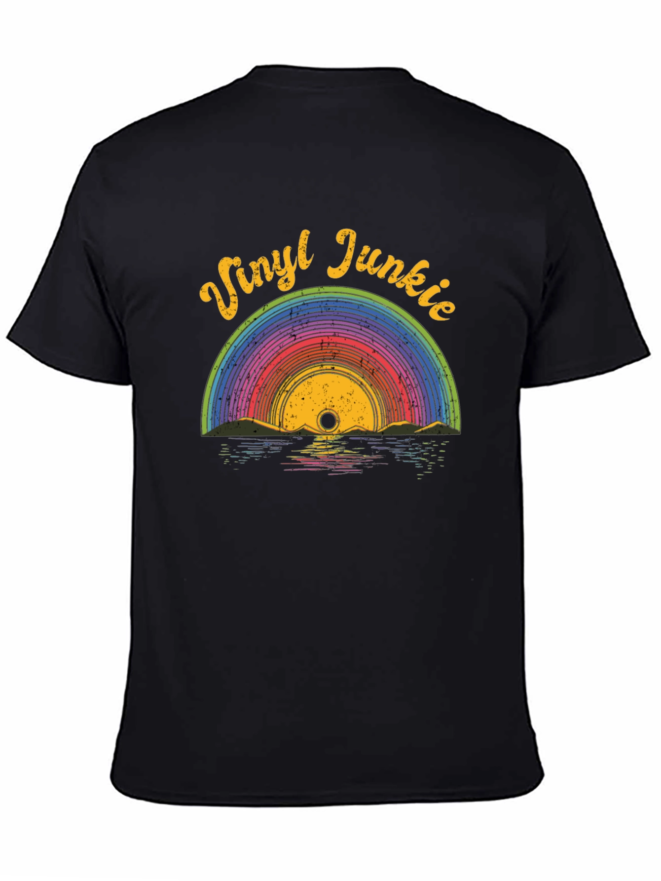 Vinyl Junkie Retro Graphic T-Shirt