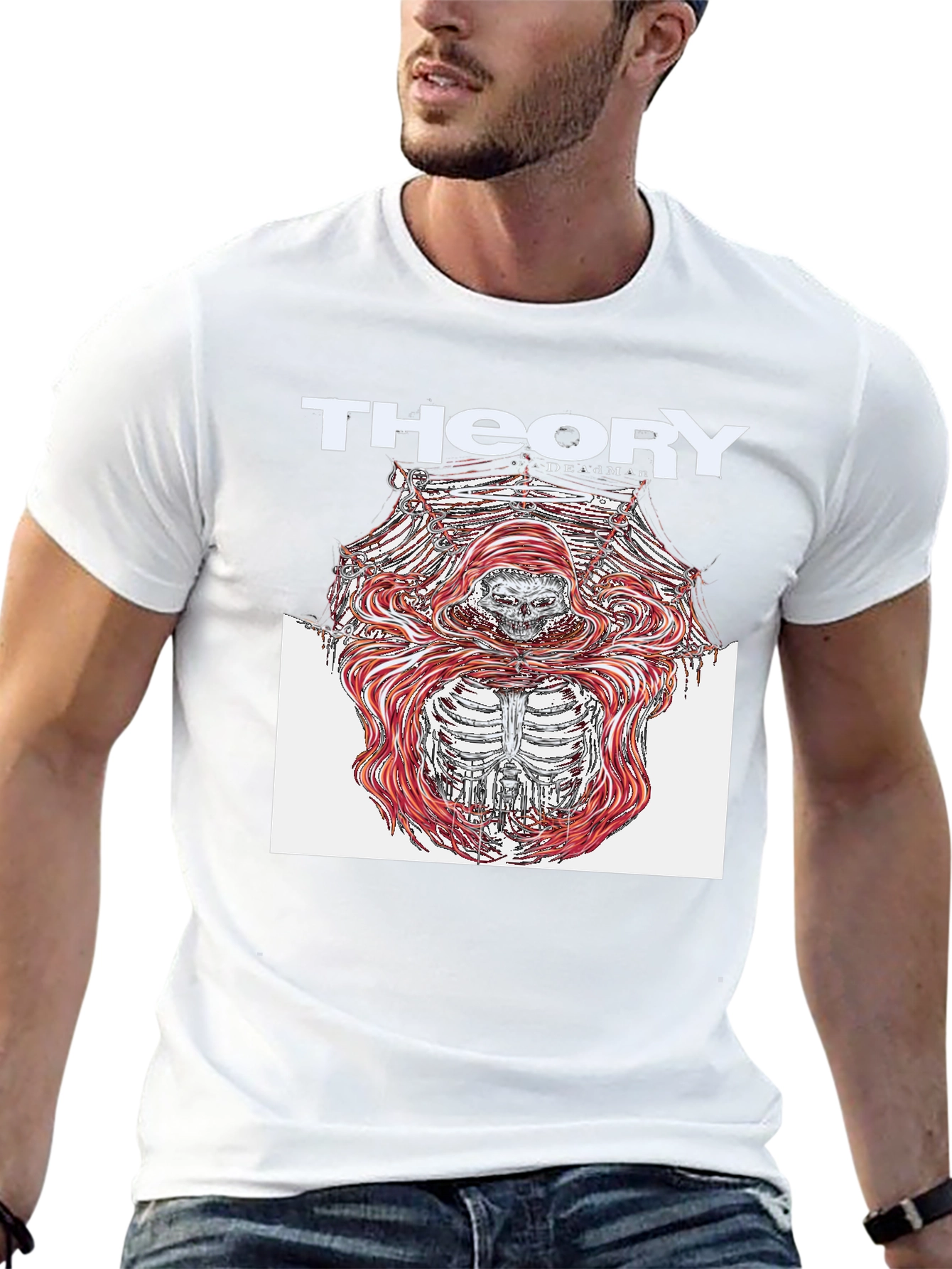Theory of a Deadman Skeleton Graphic Black T-Shirt