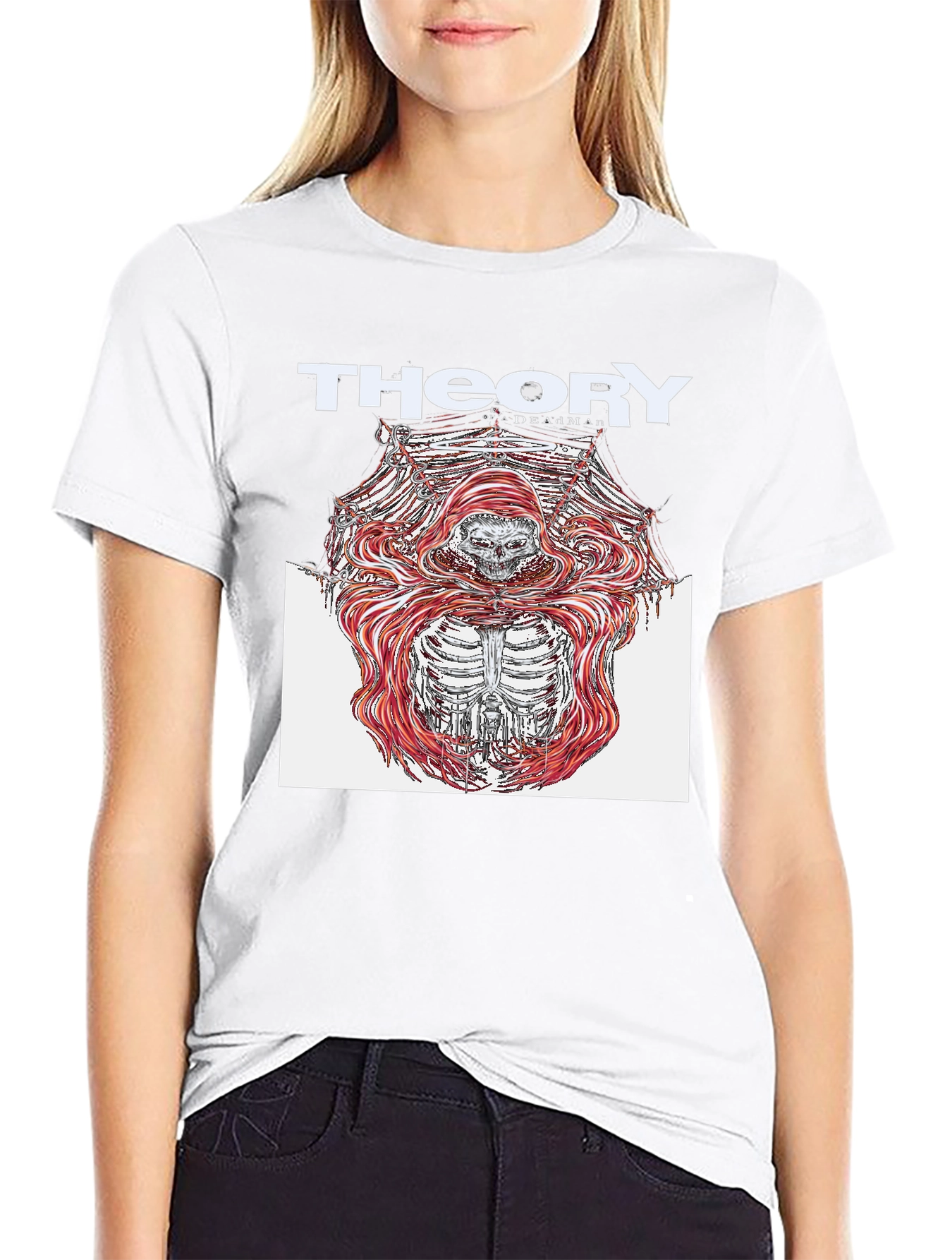 Theory of a Deadman Skeleton Graphic Black T-Shirt