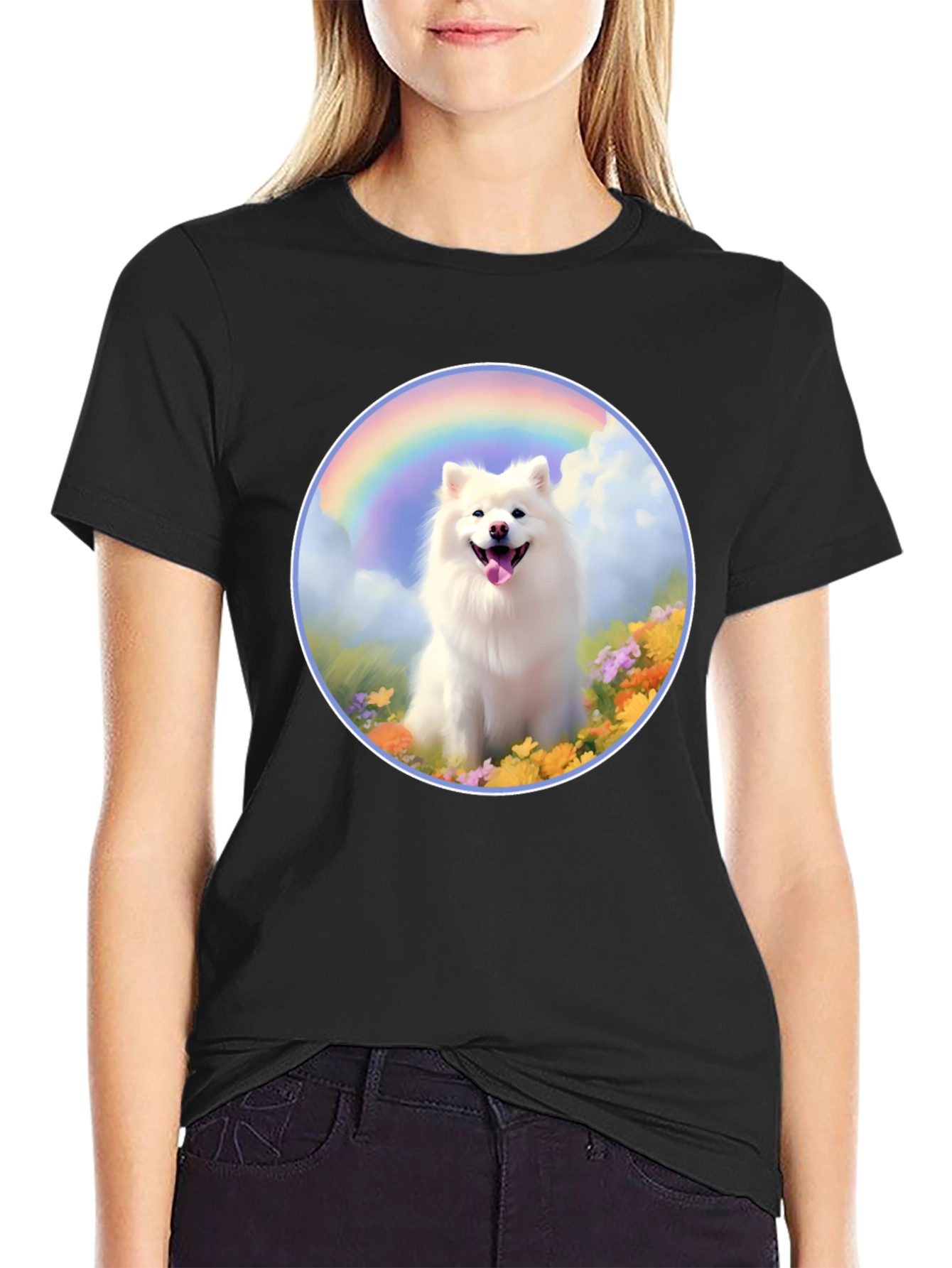 Dog Rainbow Graphic Tee