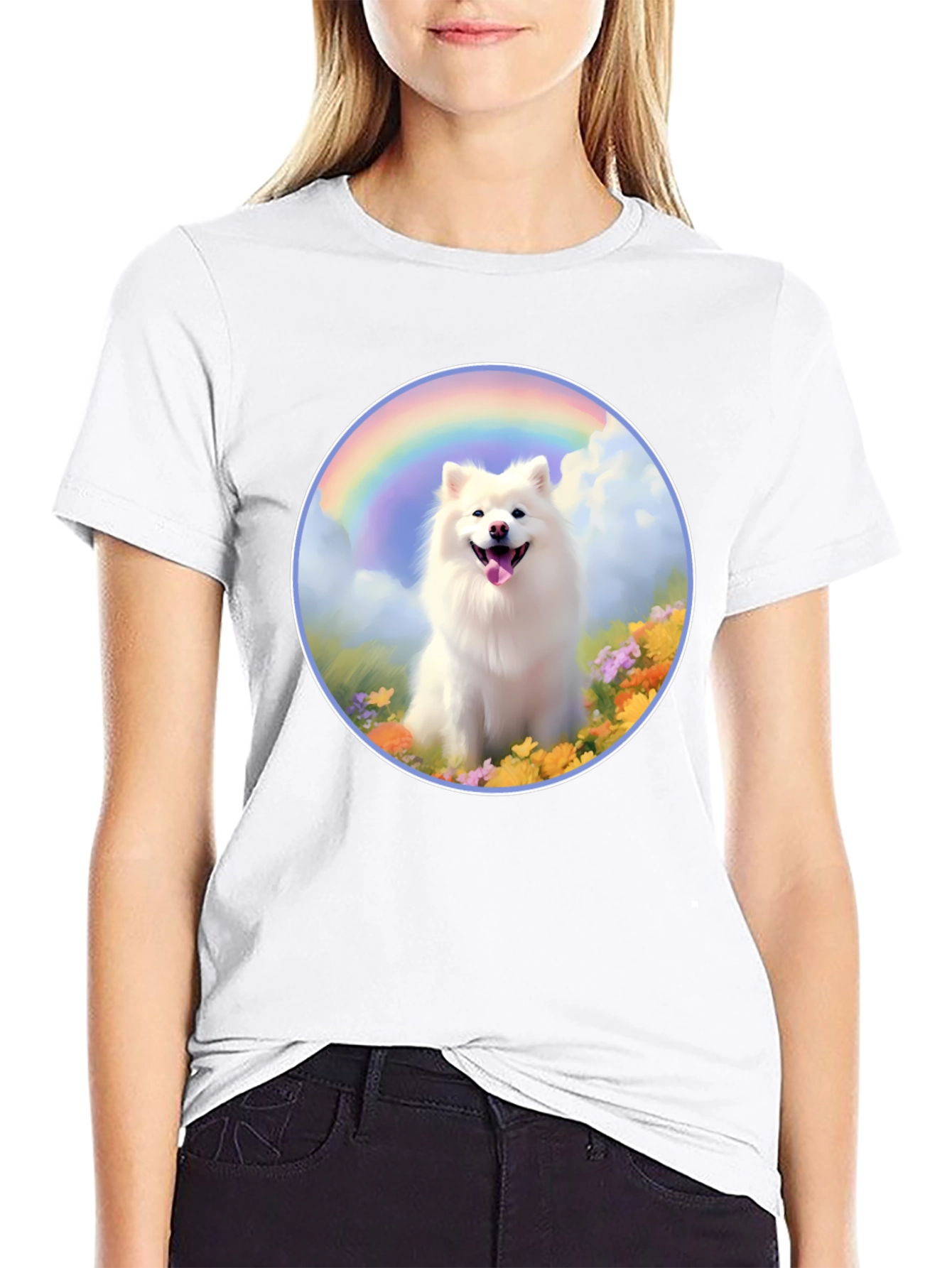 Dog Rainbow Graphic Tee