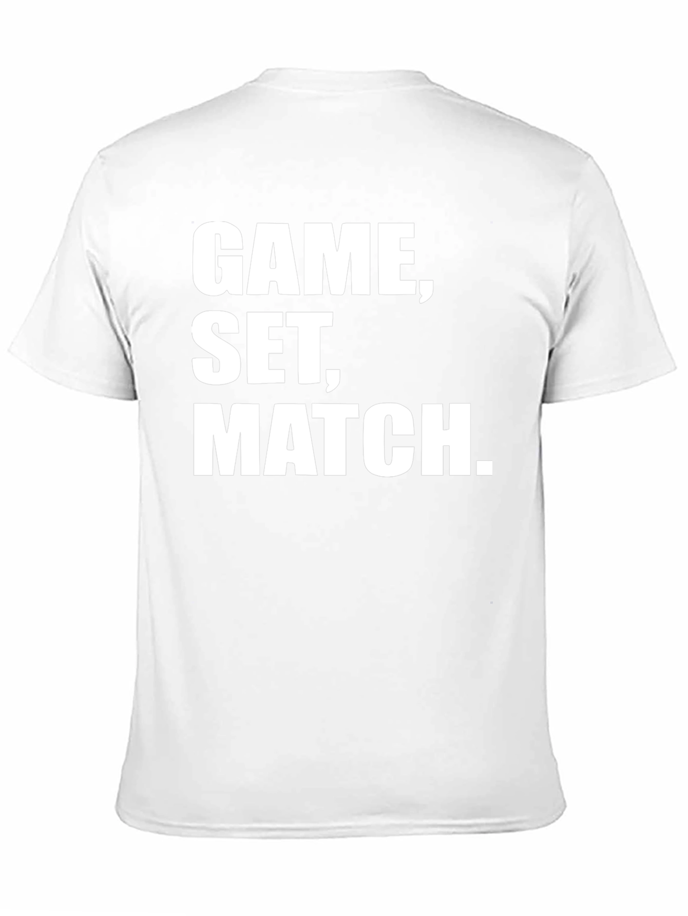 Game Set Match Black T-Shirt
