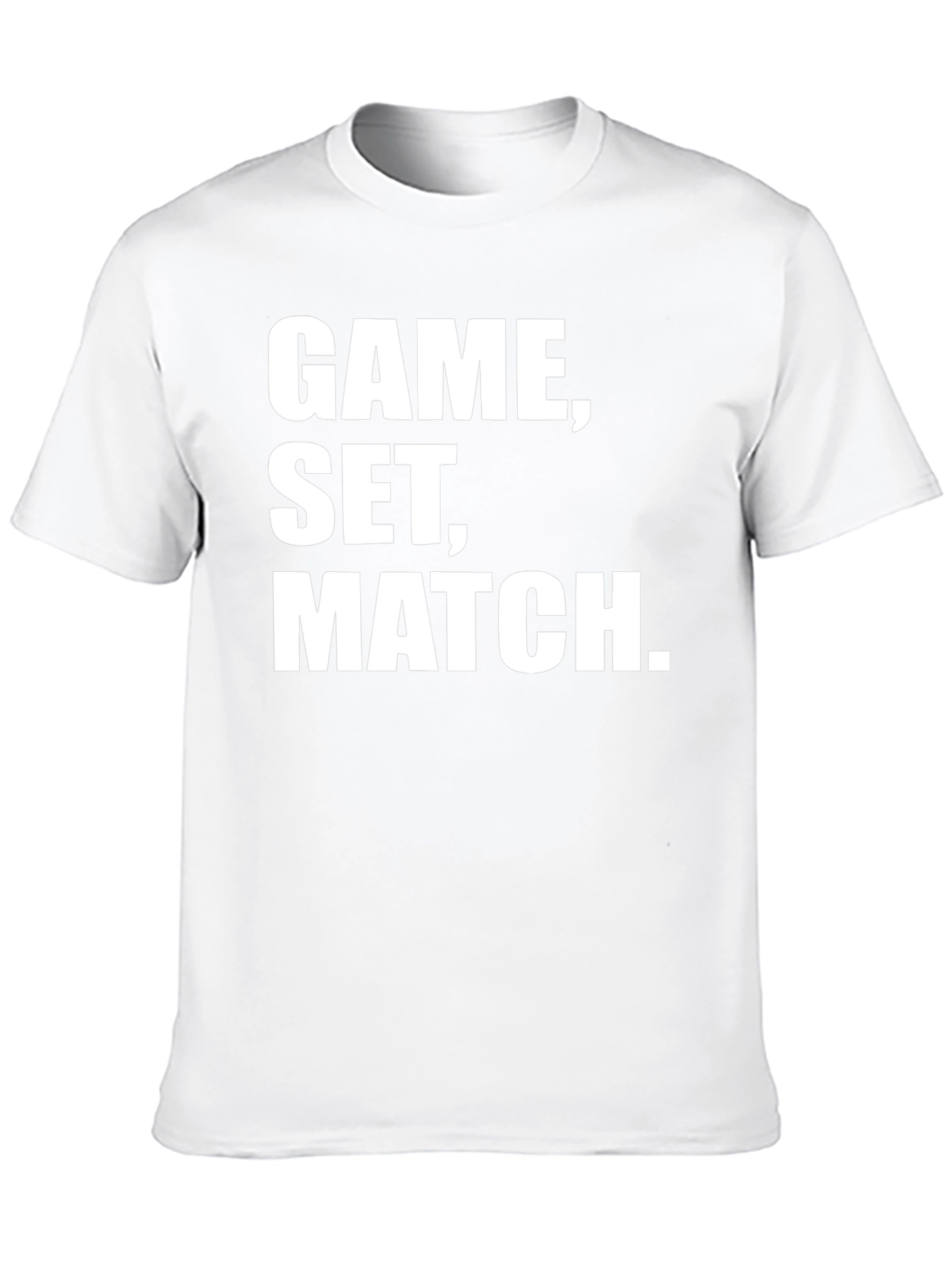 Game Set Match Black T-Shirt