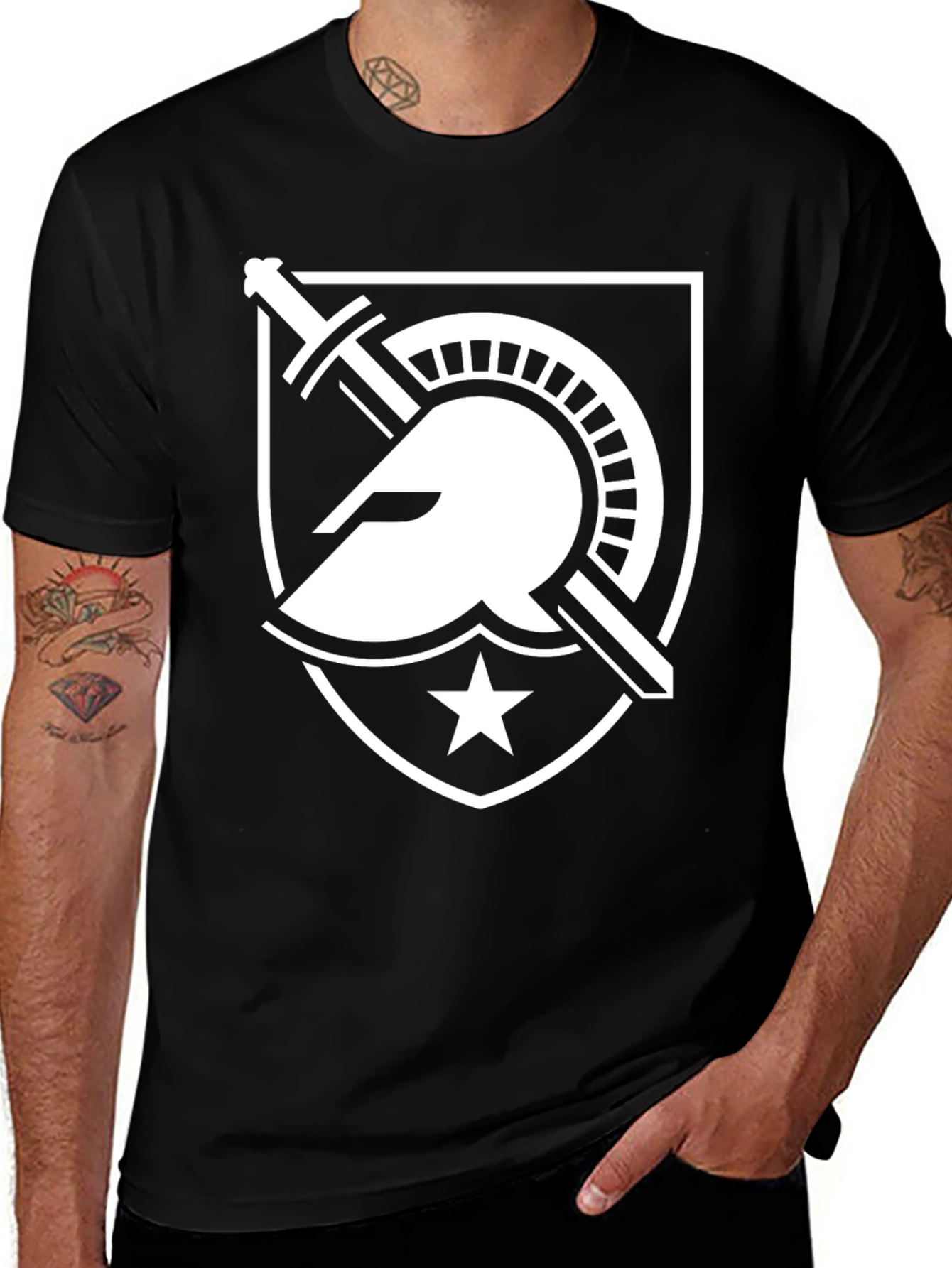 Spartan Shield T-Shirt - Warrior Graphic Tee