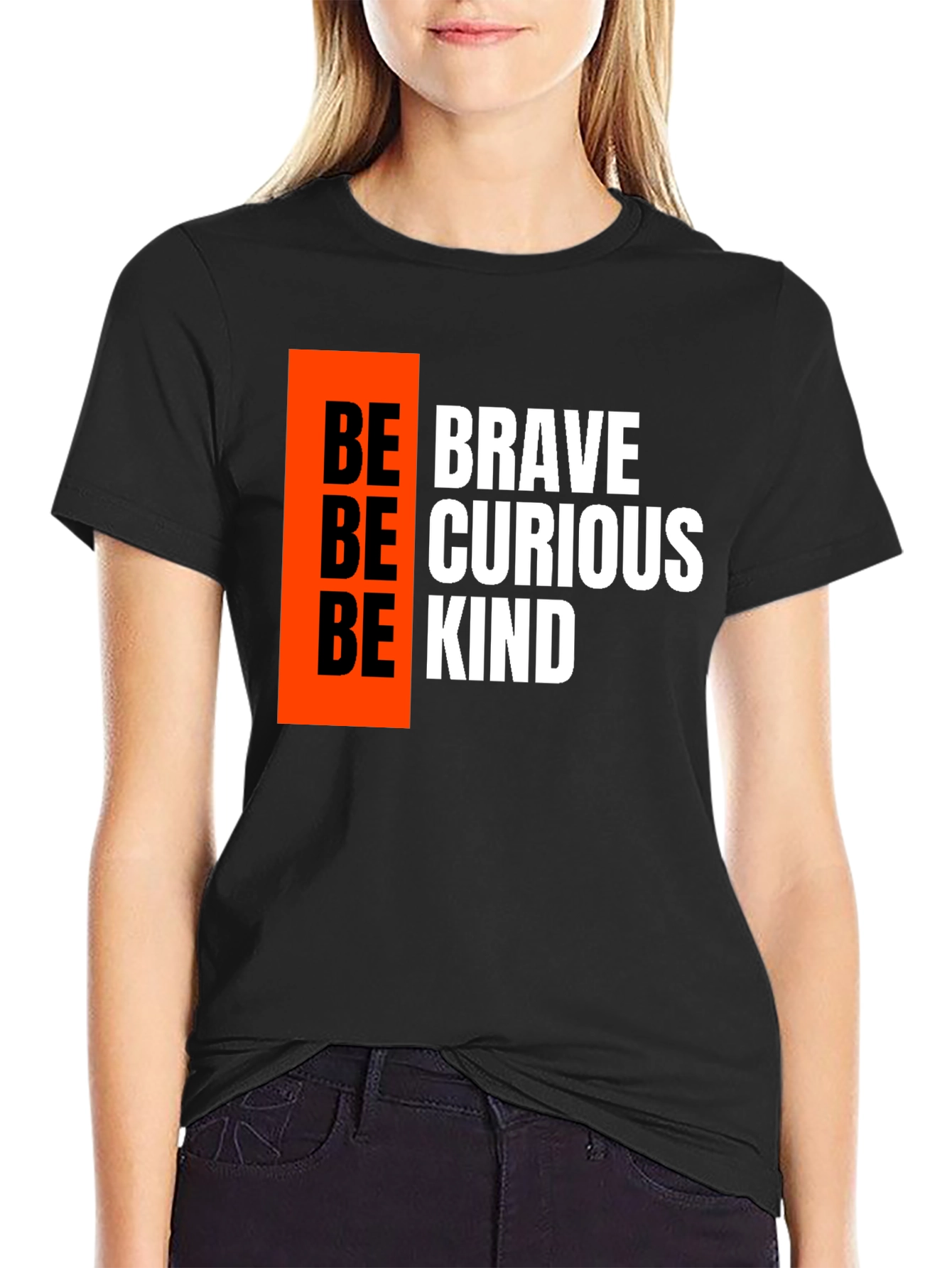 Be Brave Be Curious Be Kind Graphic Tee