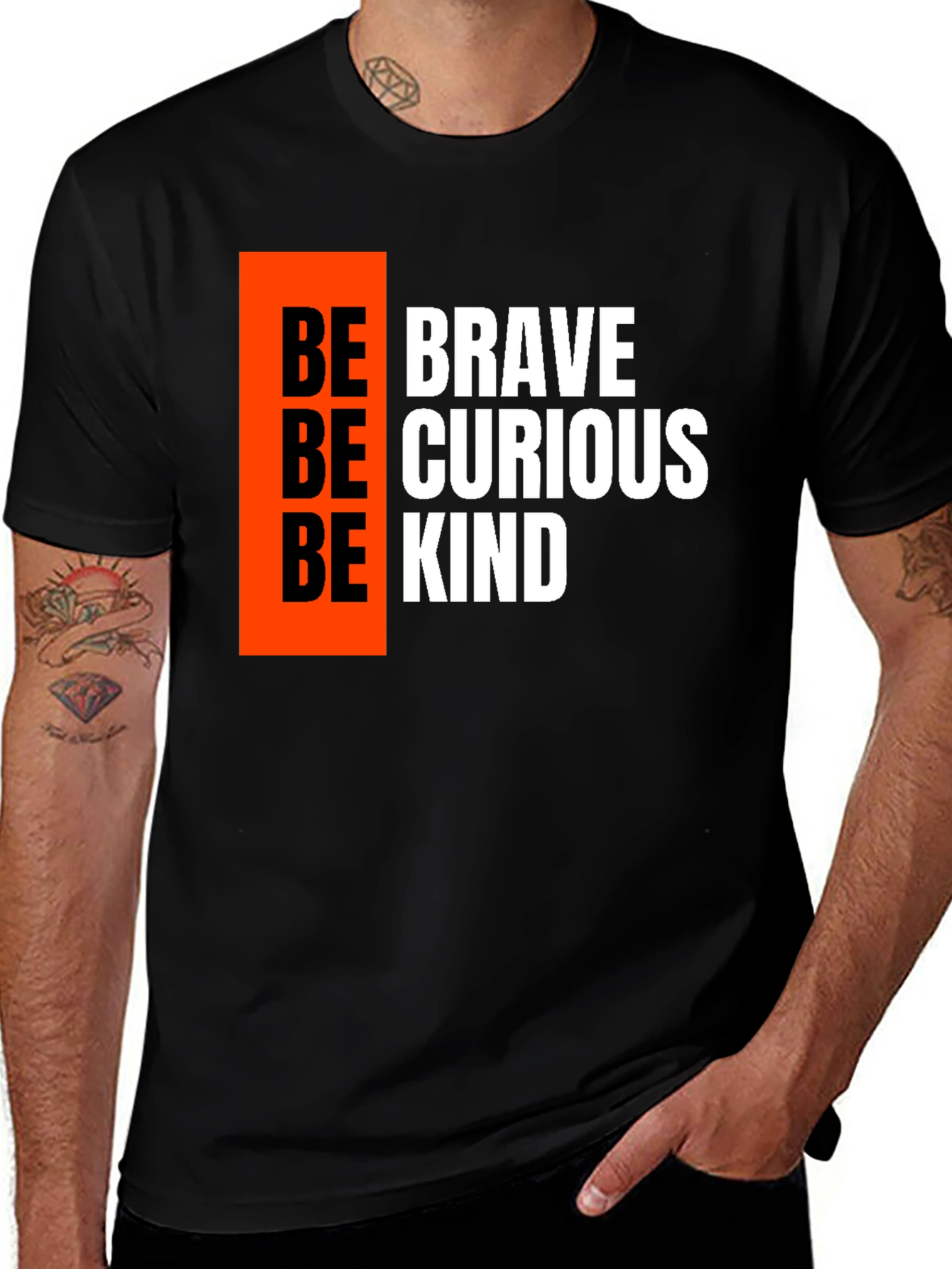 Be Brave Be Curious Be Kind Graphic Tee