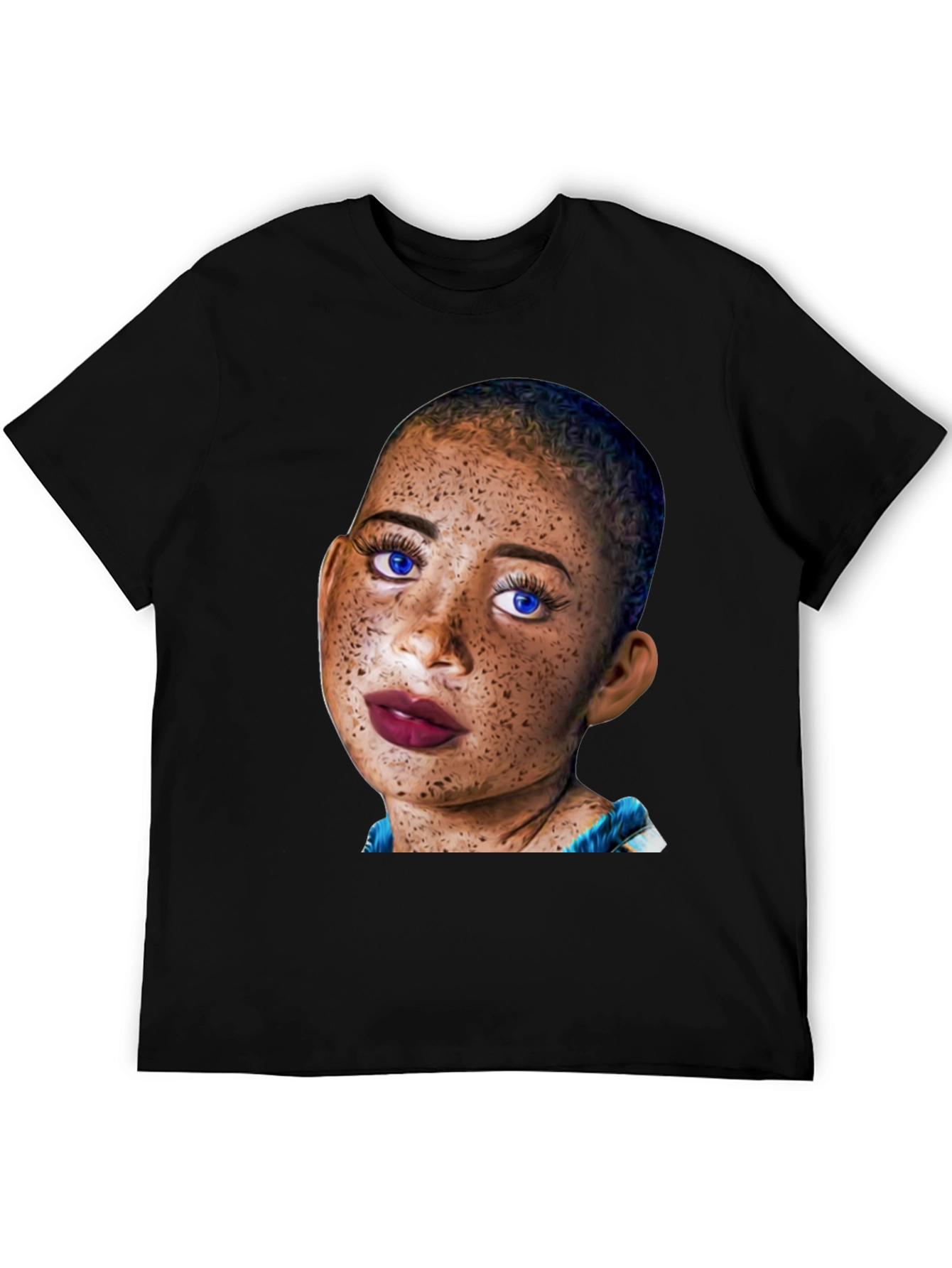 Unique Portrait Tee - Stylish & Eye-Catching