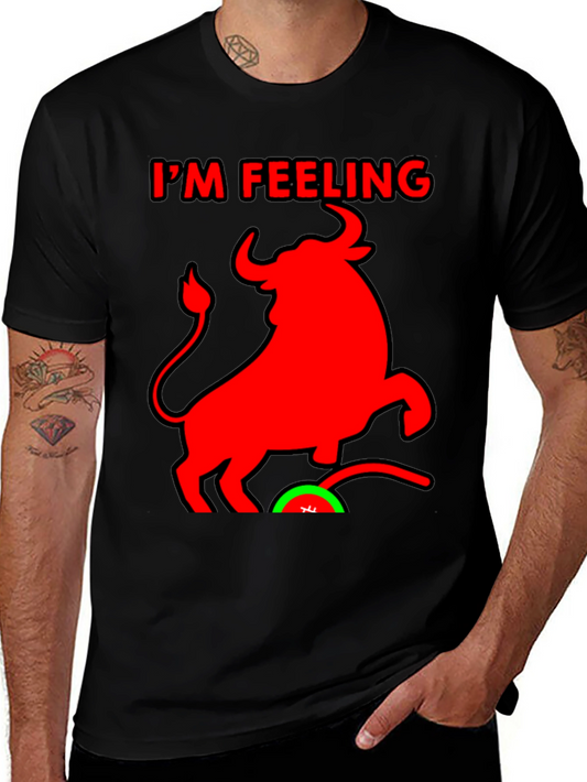Im Feeling Bullish Black T-Shirt