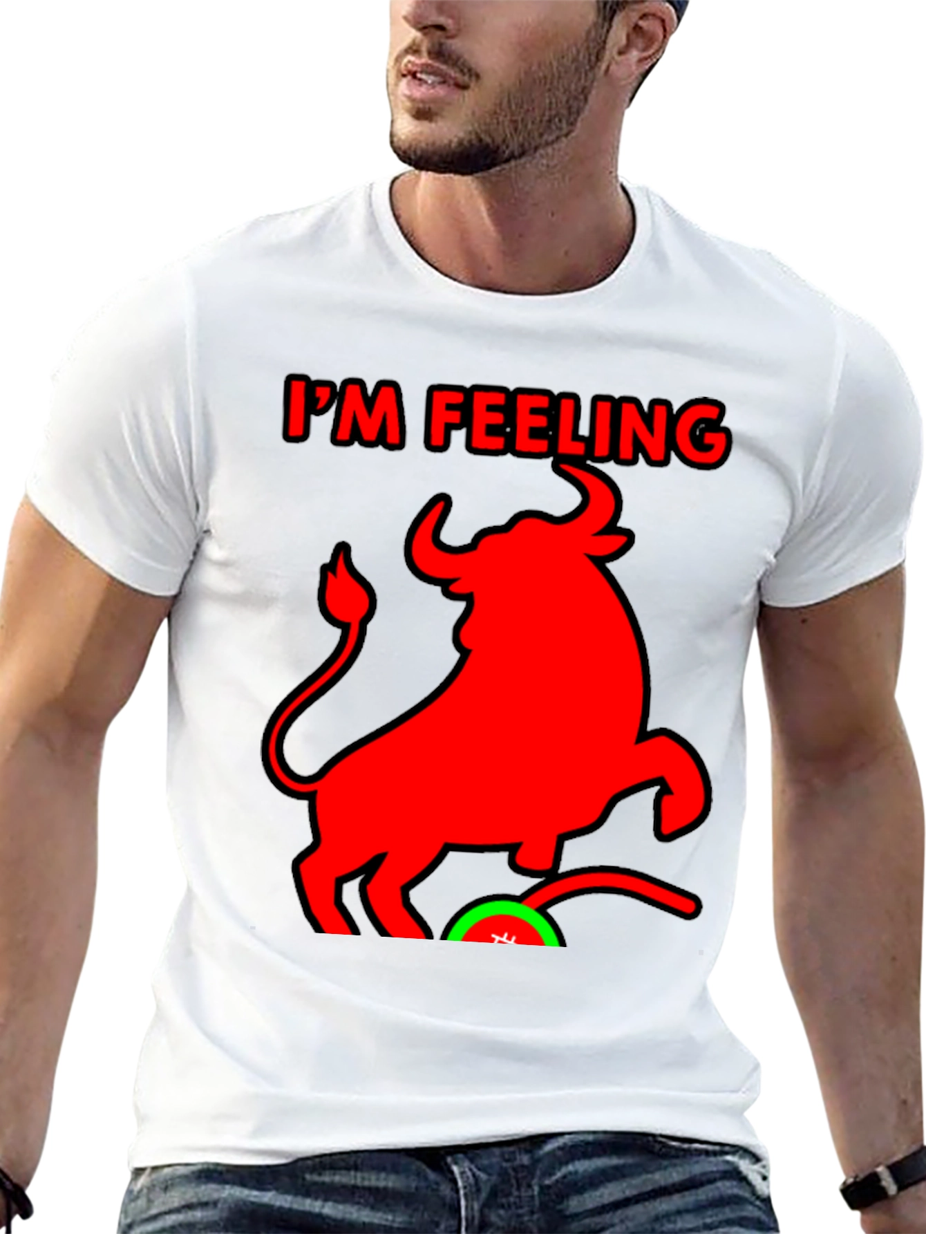 Im Feeling Bullish Black T-Shirt