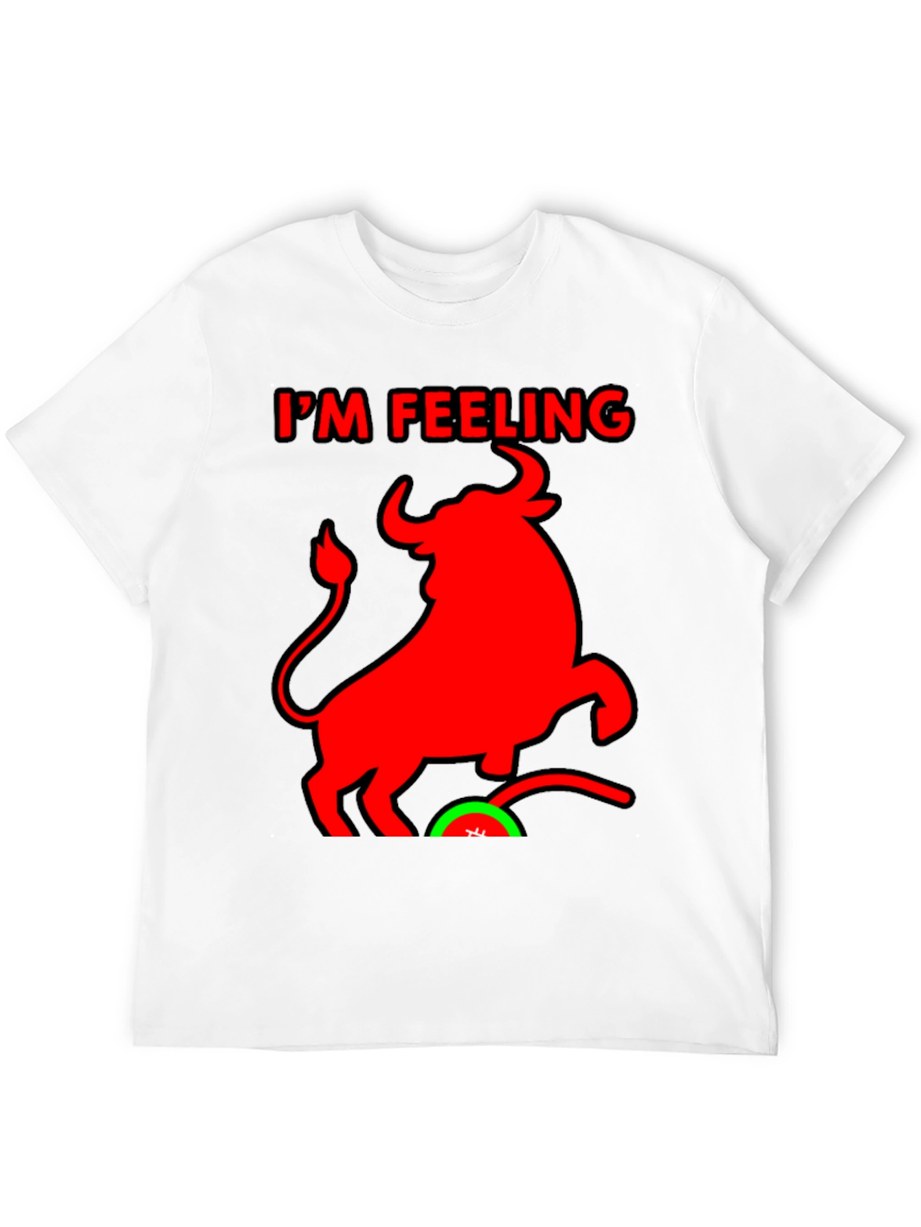 Im Feeling Bullish Black T-Shirt
