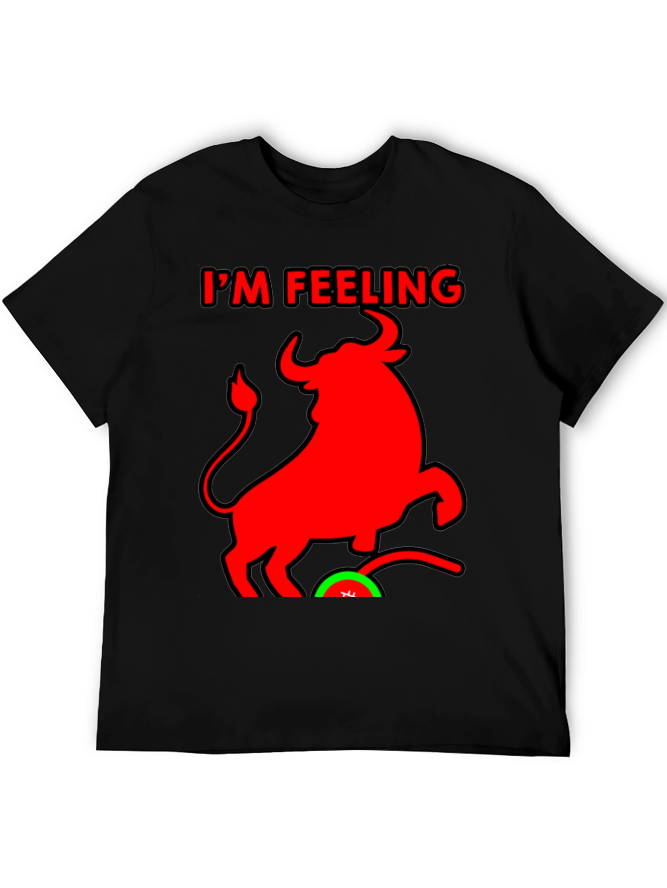 Im Feeling Bullish Black T-Shirt