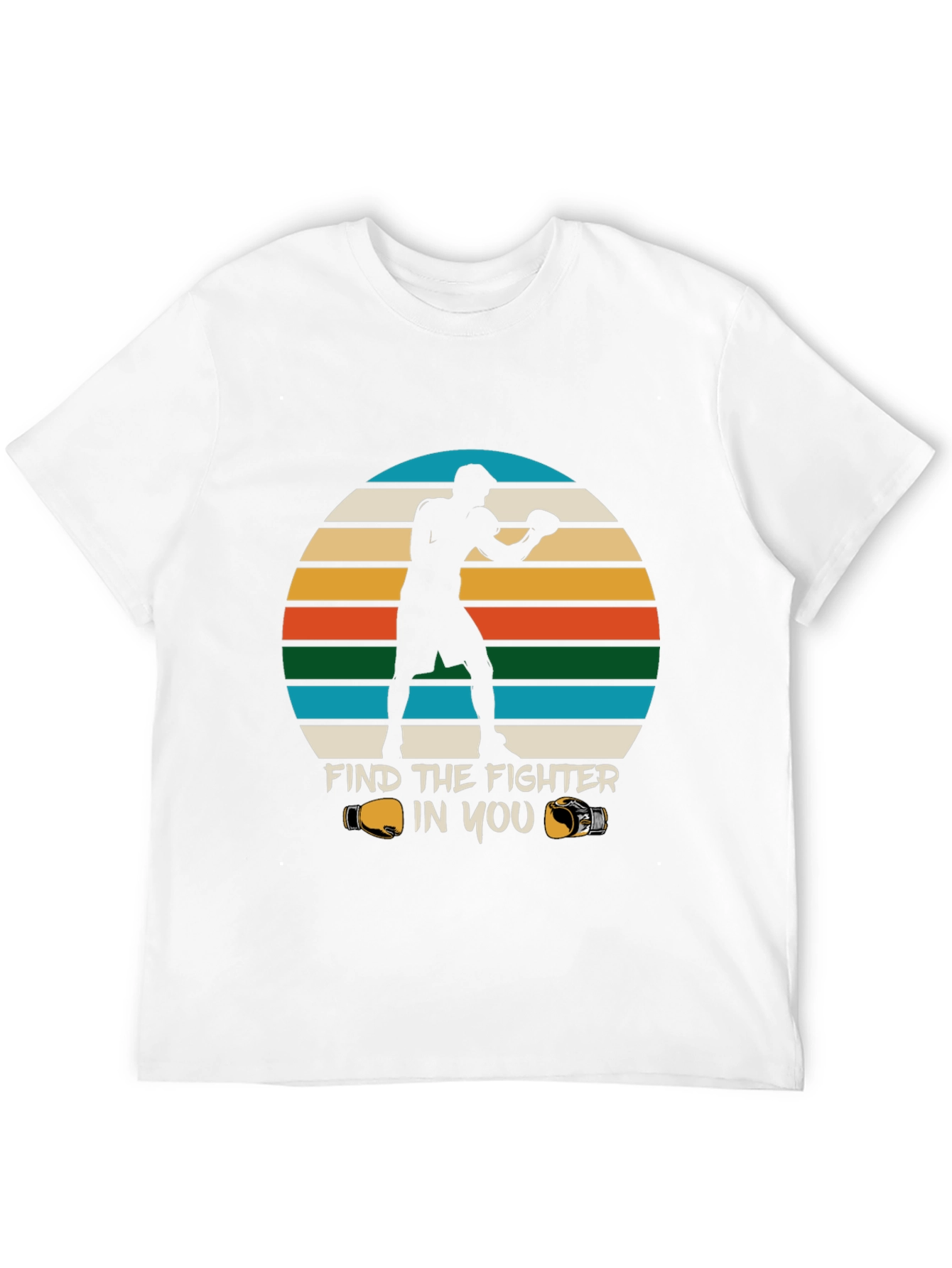 Find the Fighter in You Black Graphic Tee
