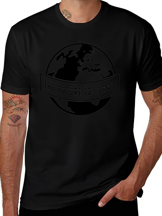 The Future is Female Black Graphic T-Shirt